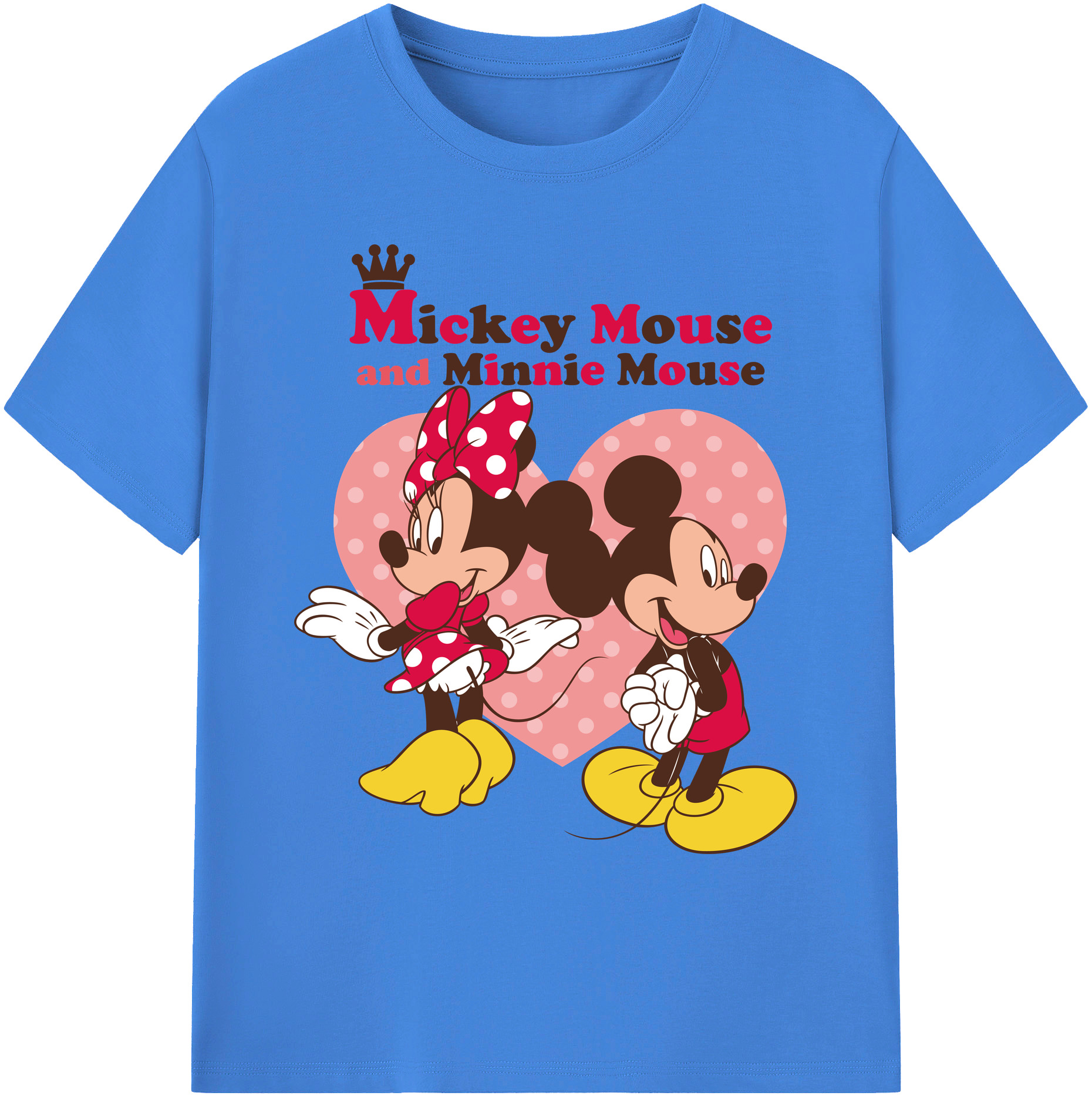 ミッキーマウス Mickey Mouse 綿100％ メンズ半袖Tシャツ｜肌触りやわらか＆通気性