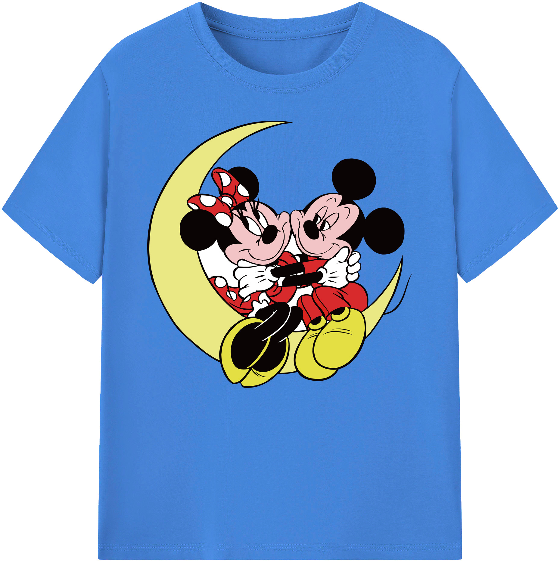 ミッキーマウス Mickey Mouse 綿100％ メンズ半袖Tシャツ｜肌触りやわらか＆通気性
