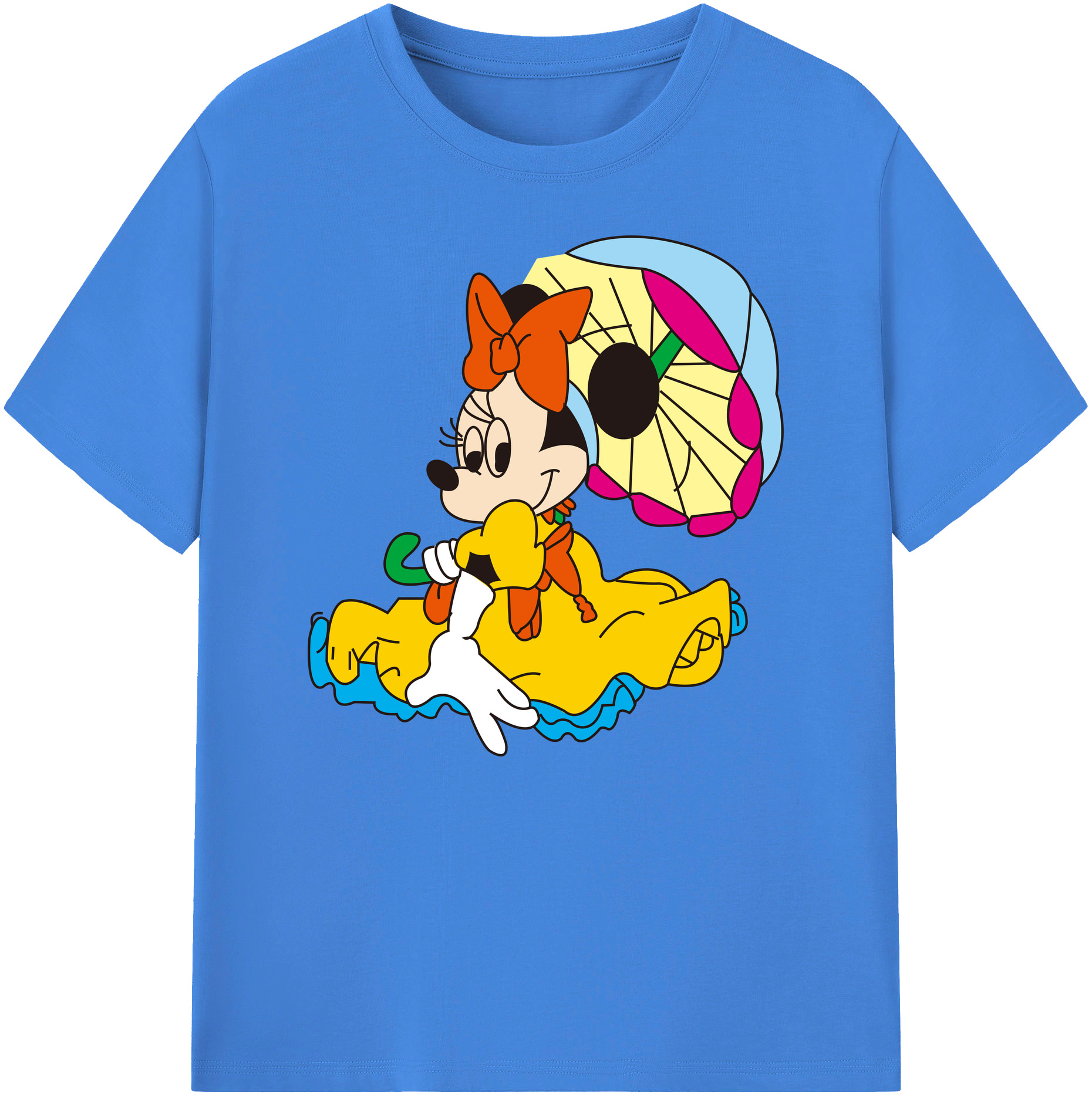 ミッキーマウス Mickey Mouse 綿100％ メンズ半袖Tシャツ｜肌触りやわらか＆通気性