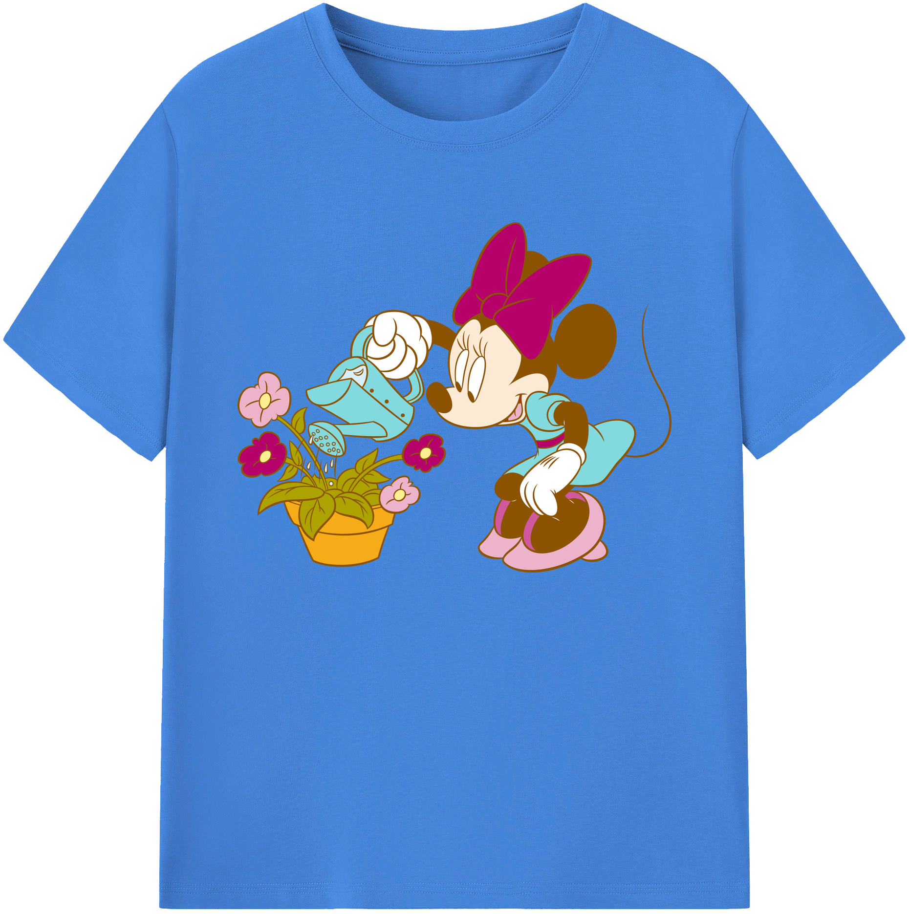 ミッキーマウス Mickey Mouse 綿100％ メンズ半袖Tシャツ｜肌触りやわらか＆通気性