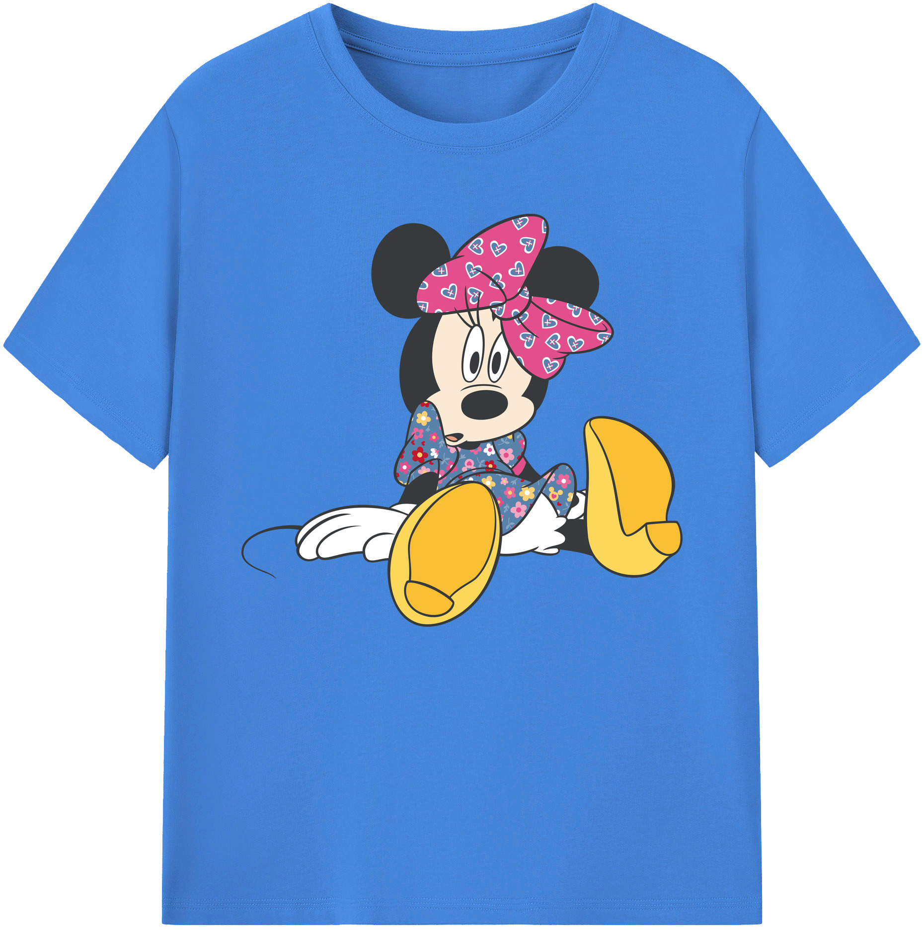 ミッキーマウス Mickey Mouse 綿100％ メンズ半袖Tシャツ｜肌触りやわらか＆通気性