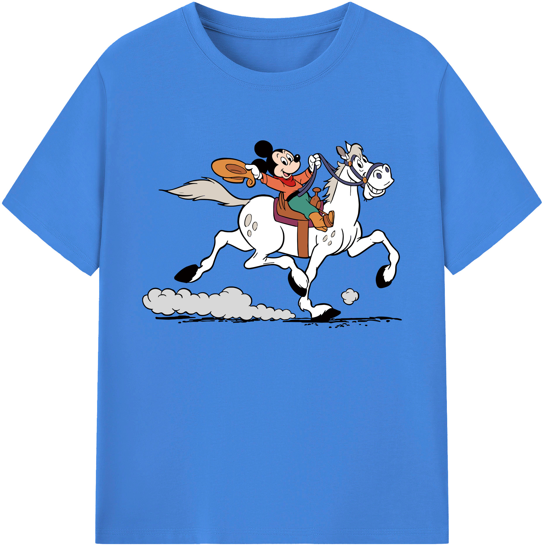 ミッキーマウス Mickey Mouse 綿100％ メンズ半袖Tシャツ｜肌触りやわらか＆通気性