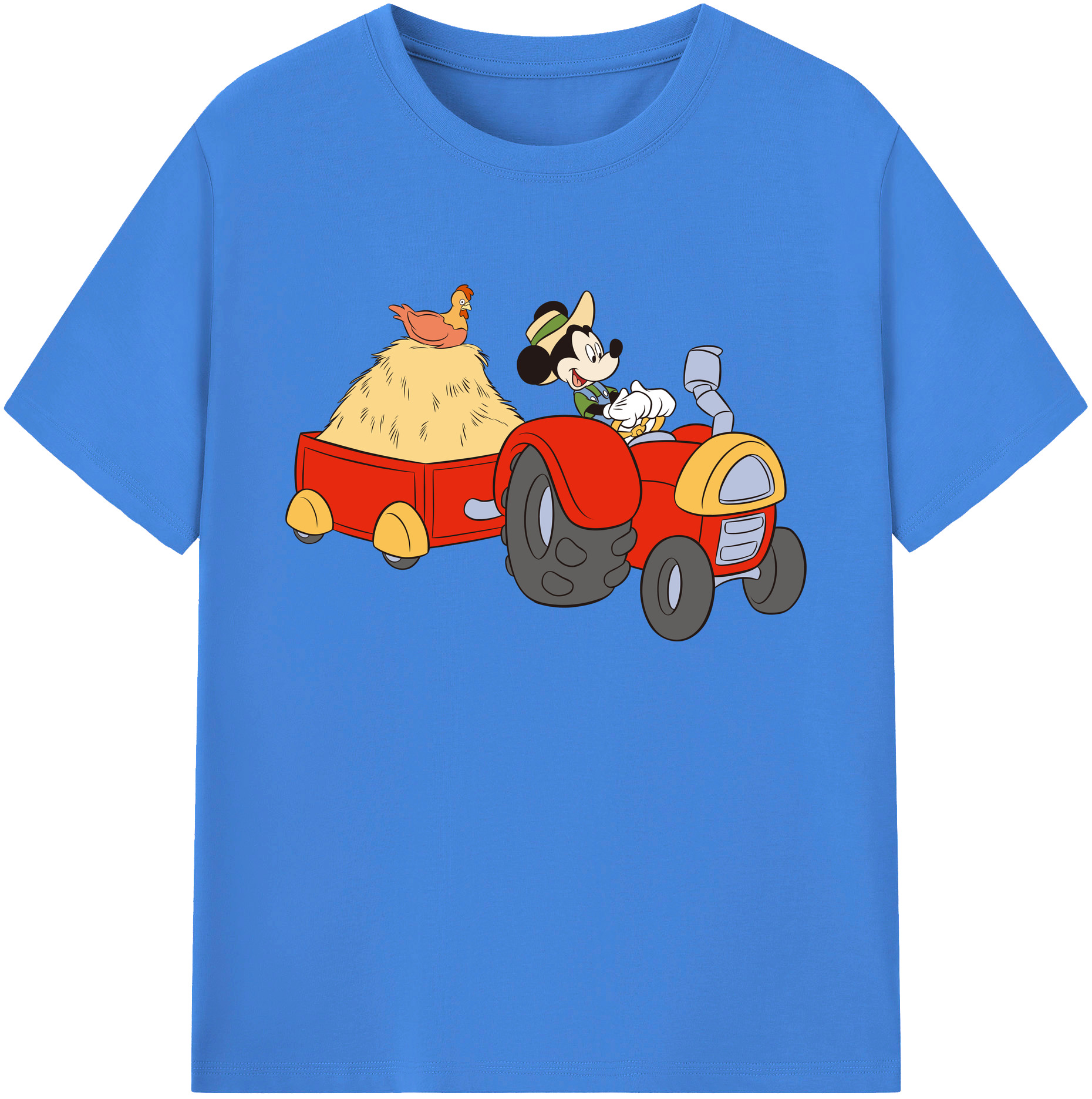 ミッキーマウス Mickey Mouse 綿100％ メンズ半袖Tシャツ｜肌触りやわらか＆通気性