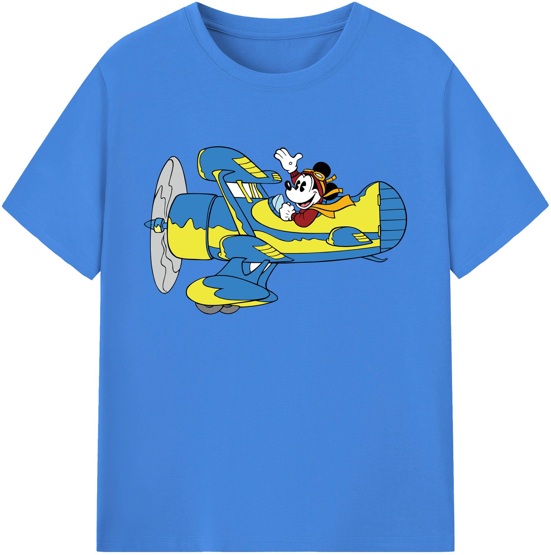 ミッキーマウス Mickey Mouse 綿100％ メンズ半袖Tシャツ｜肌触りやわらか＆通気性