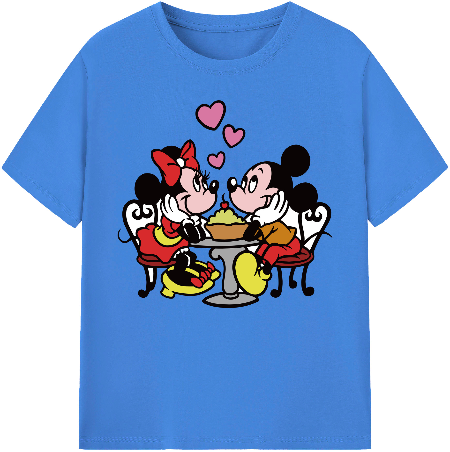 ミッキーマウス Mickey Mouse 綿100％ メンズ半袖Tシャツ｜肌触りやわらか＆通気性