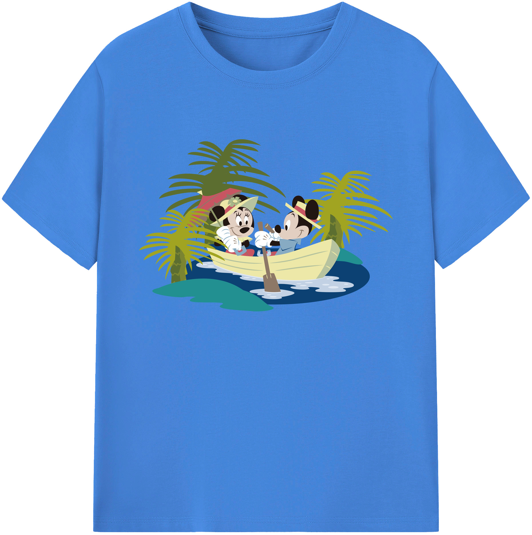 ミッキーマウス Mickey Mouse 綿100％ メンズ半袖Tシャツ｜肌触りやわらか＆通気性