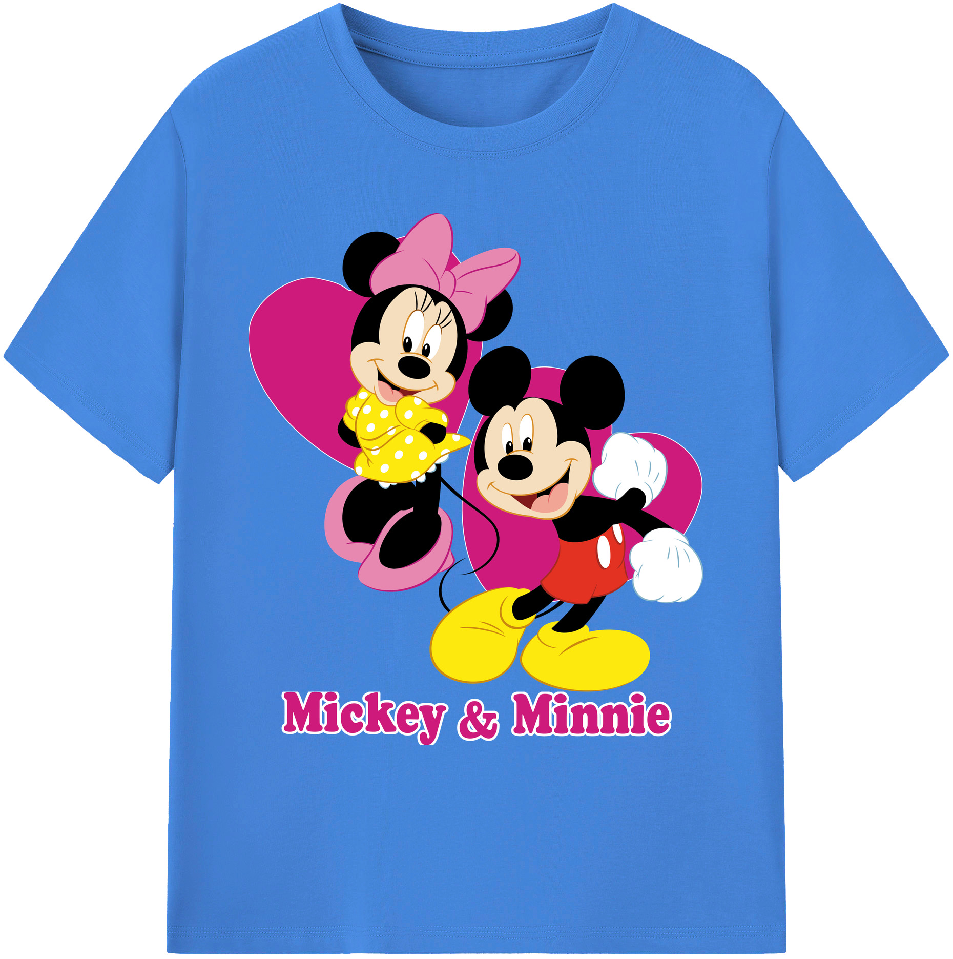 ミッキーマウス Mickey Mouse 綿100％ メンズ半袖Tシャツ｜肌触りやわらか＆通気性