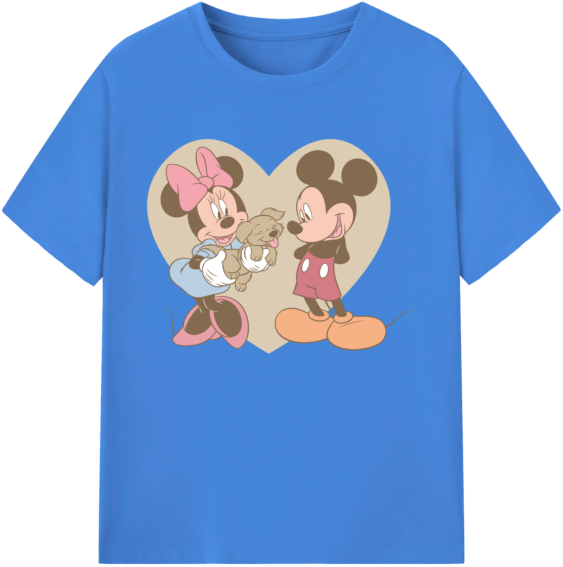 ミッキーマウス Mickey Mouse 綿100％ メンズ半袖Tシャツ｜肌触りやわらか＆通気性