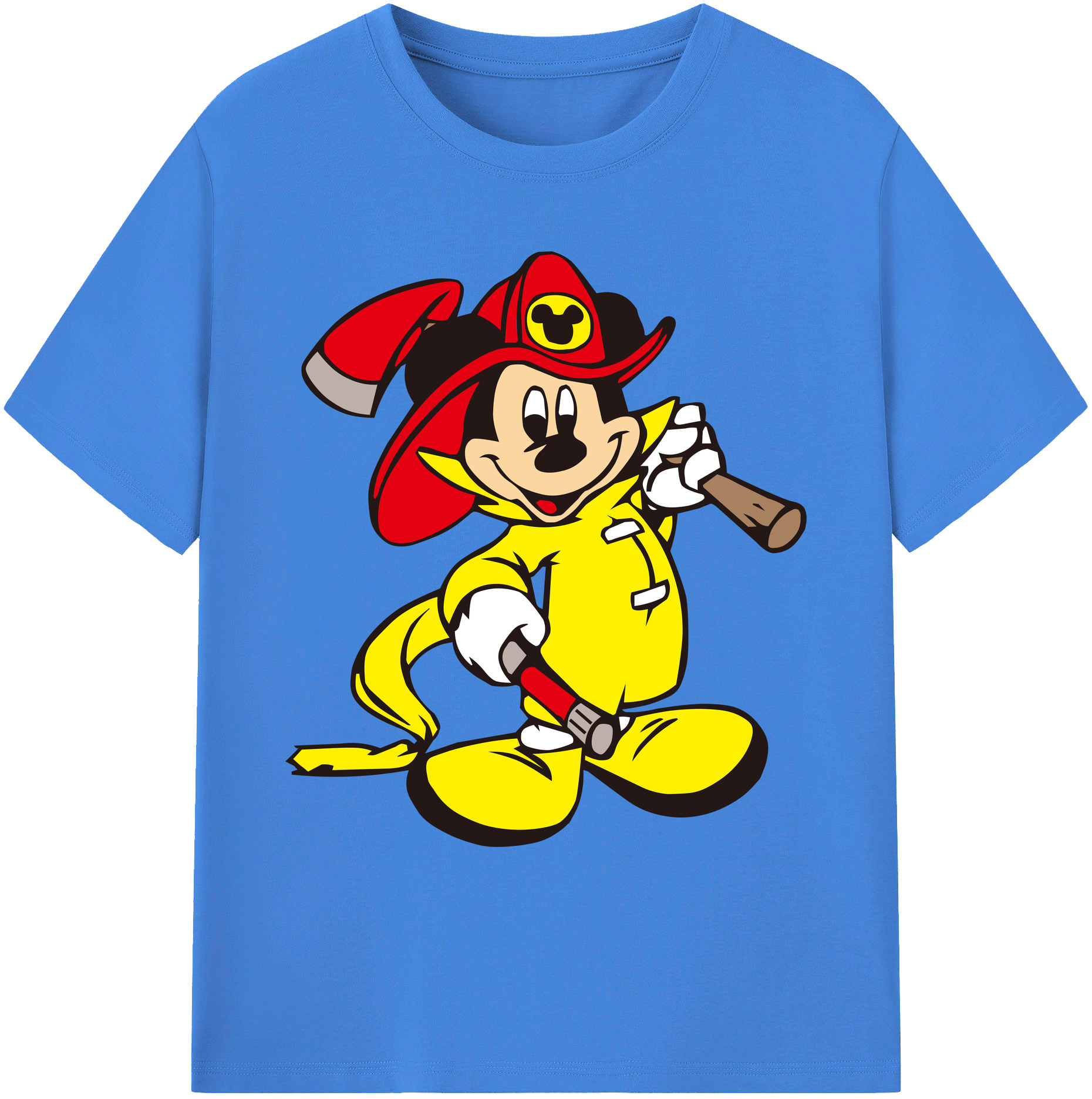 ミッキーマウス Mickey Mouse 綿100％ メンズ半袖Tシャツ｜肌触りやわらか＆通気性