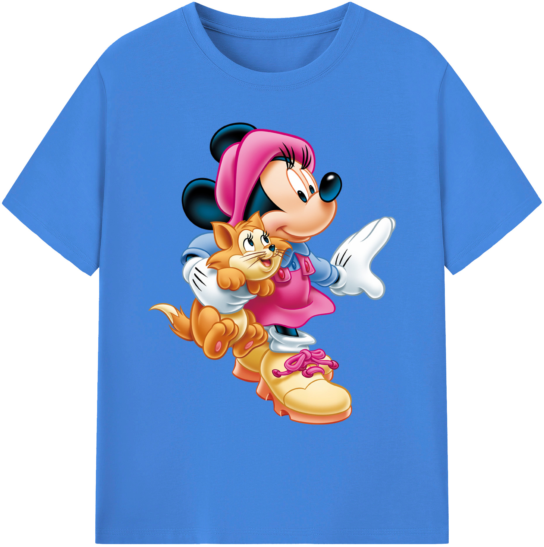 ミッキーマウス Mickey Mouse 綿100％ メンズ半袖Tシャツ｜肌触りやわらか＆通気性