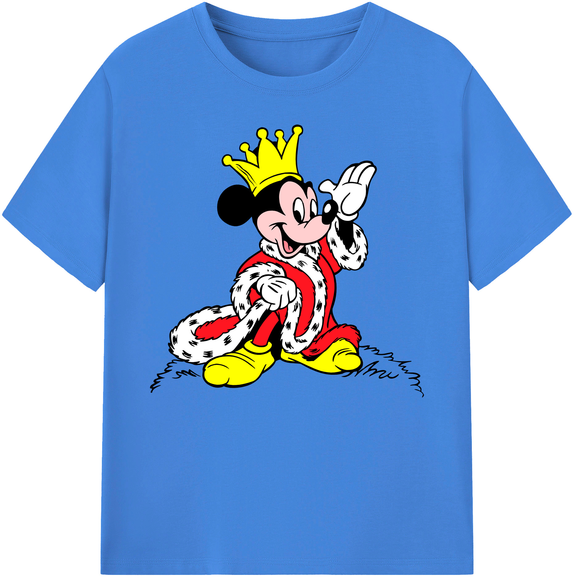 ミッキーマウス Mickey Mouse 綿100％ メンズ半袖Tシャツ｜肌触りやわらか＆通気性