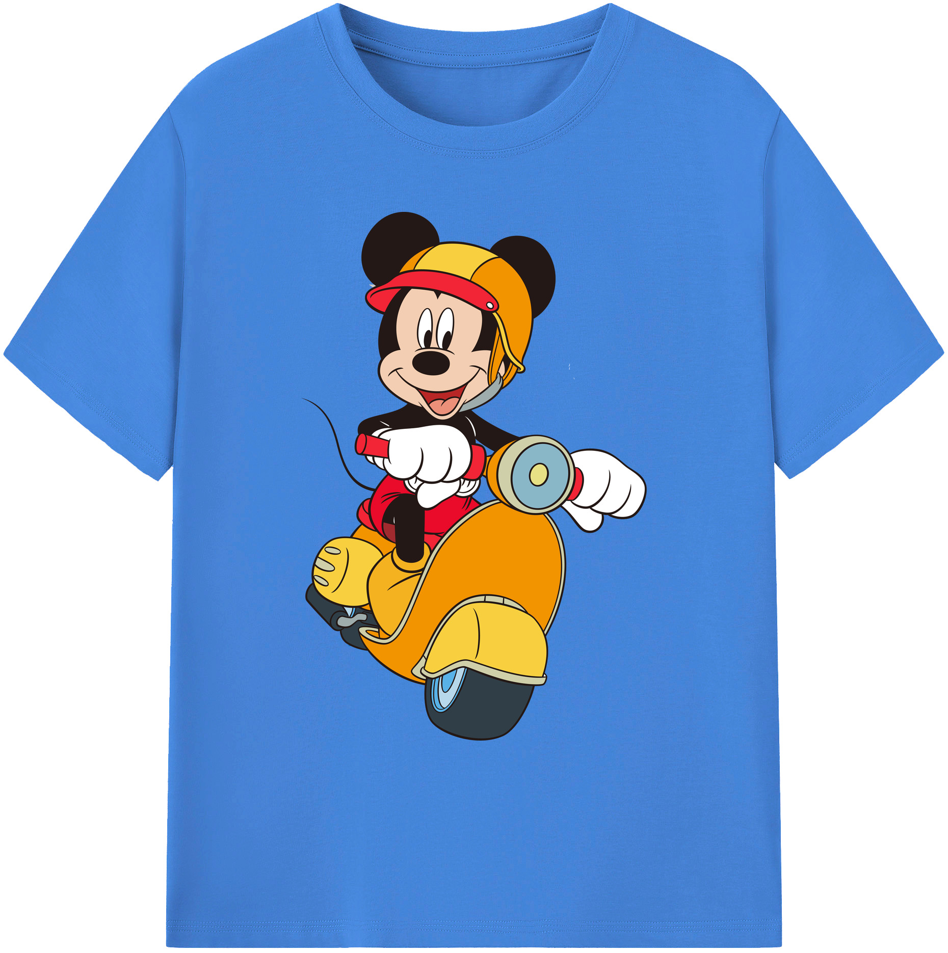 ミッキーマウス Mickey Mouse 綿100％ メンズ半袖Tシャツ｜肌触りやわらか＆通気性