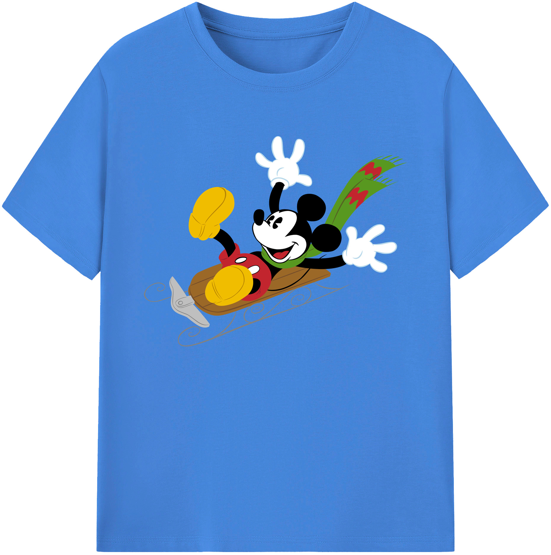 ミッキーマウス Mickey Mouse 綿100％ メンズ半袖Tシャツ｜肌触りやわらか＆通気性