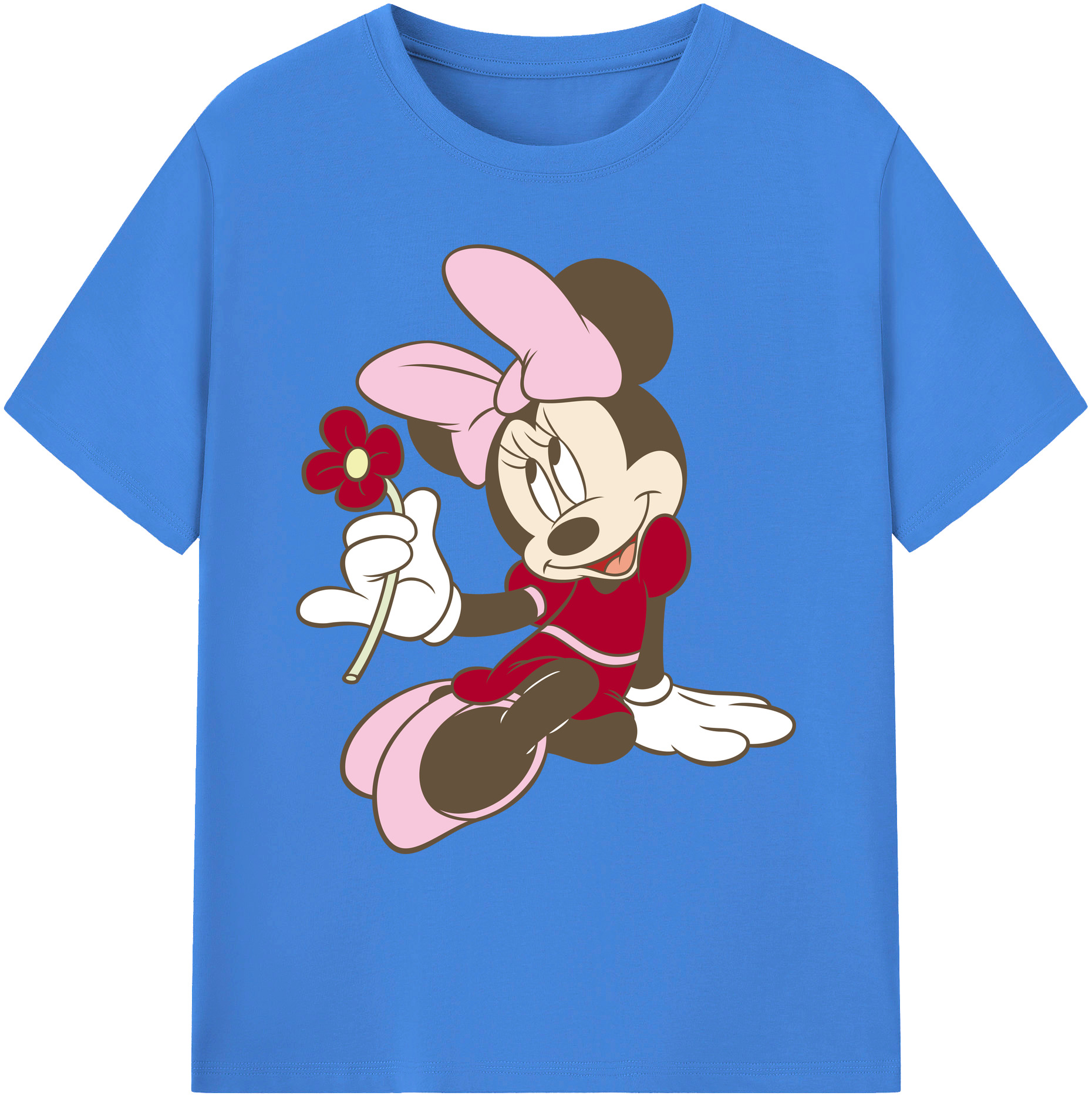 ミッキーマウス Mickey Mouse 綿100％ メンズ半袖Tシャツ｜肌触りやわらか＆通気性