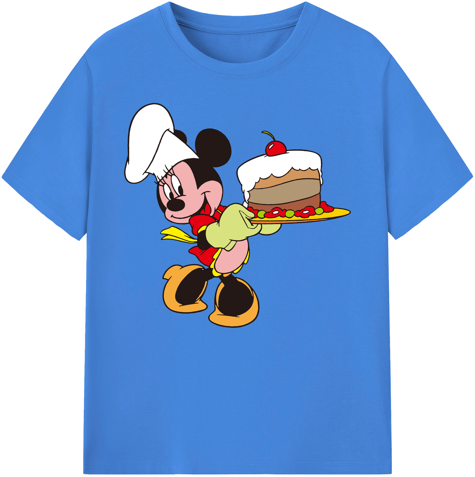 ミッキーマウス Mickey Mouse 綿100％ メンズ半袖Tシャツ｜肌触りやわらか＆通気性