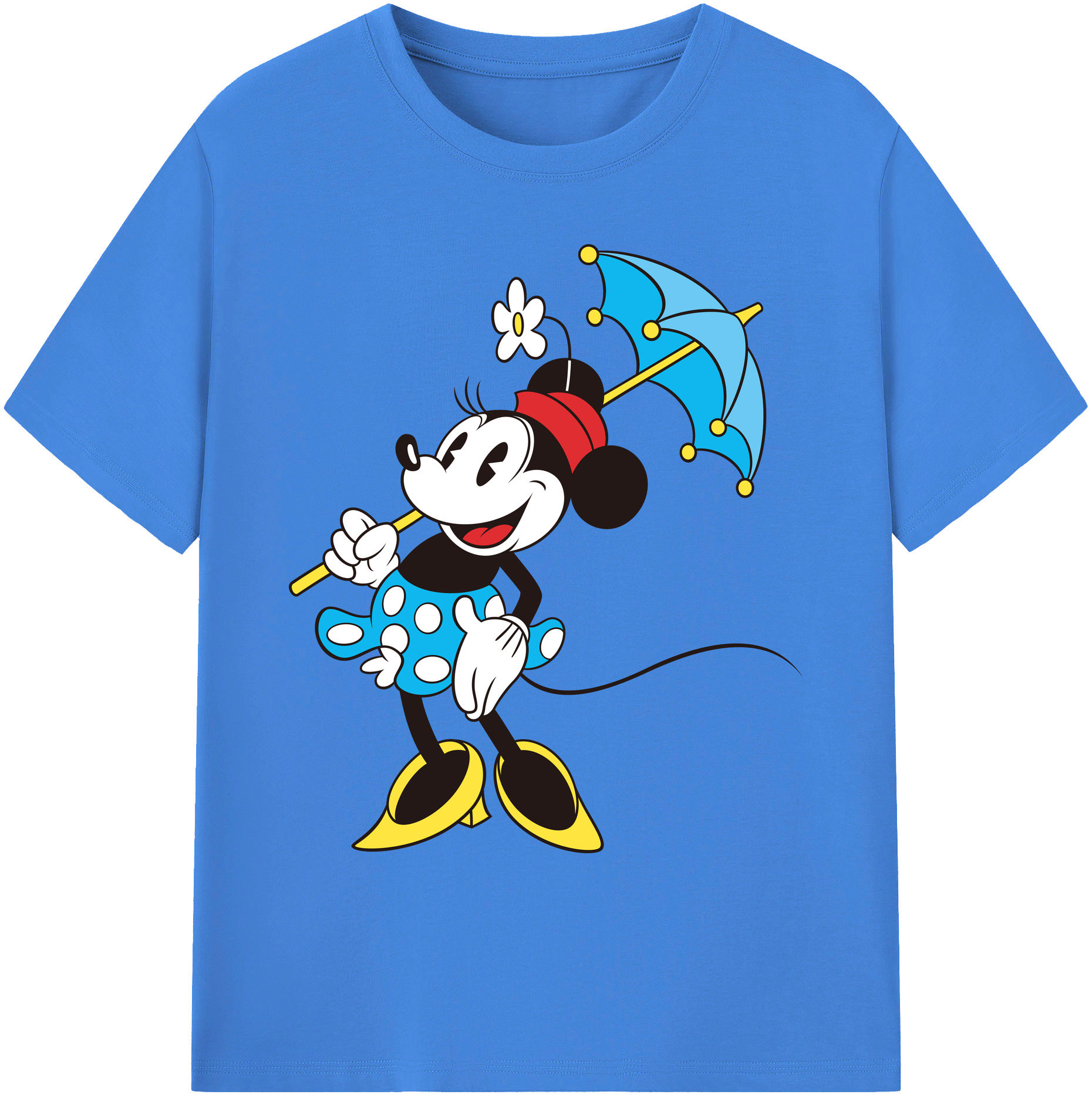 ミッキーマウス Mickey Mouse 綿100％ メンズ半袖Tシャツ｜肌触りやわらか＆通気性