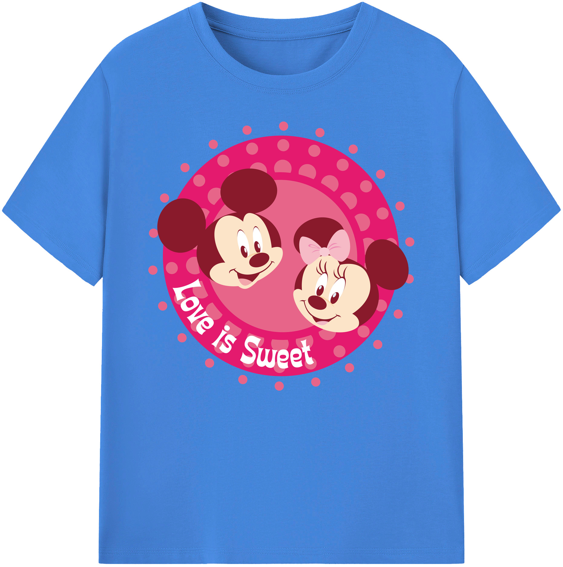 ミッキーマウス Mickey Mouse 綿100％ メンズ半袖Tシャツ｜肌触りやわらか＆通気性