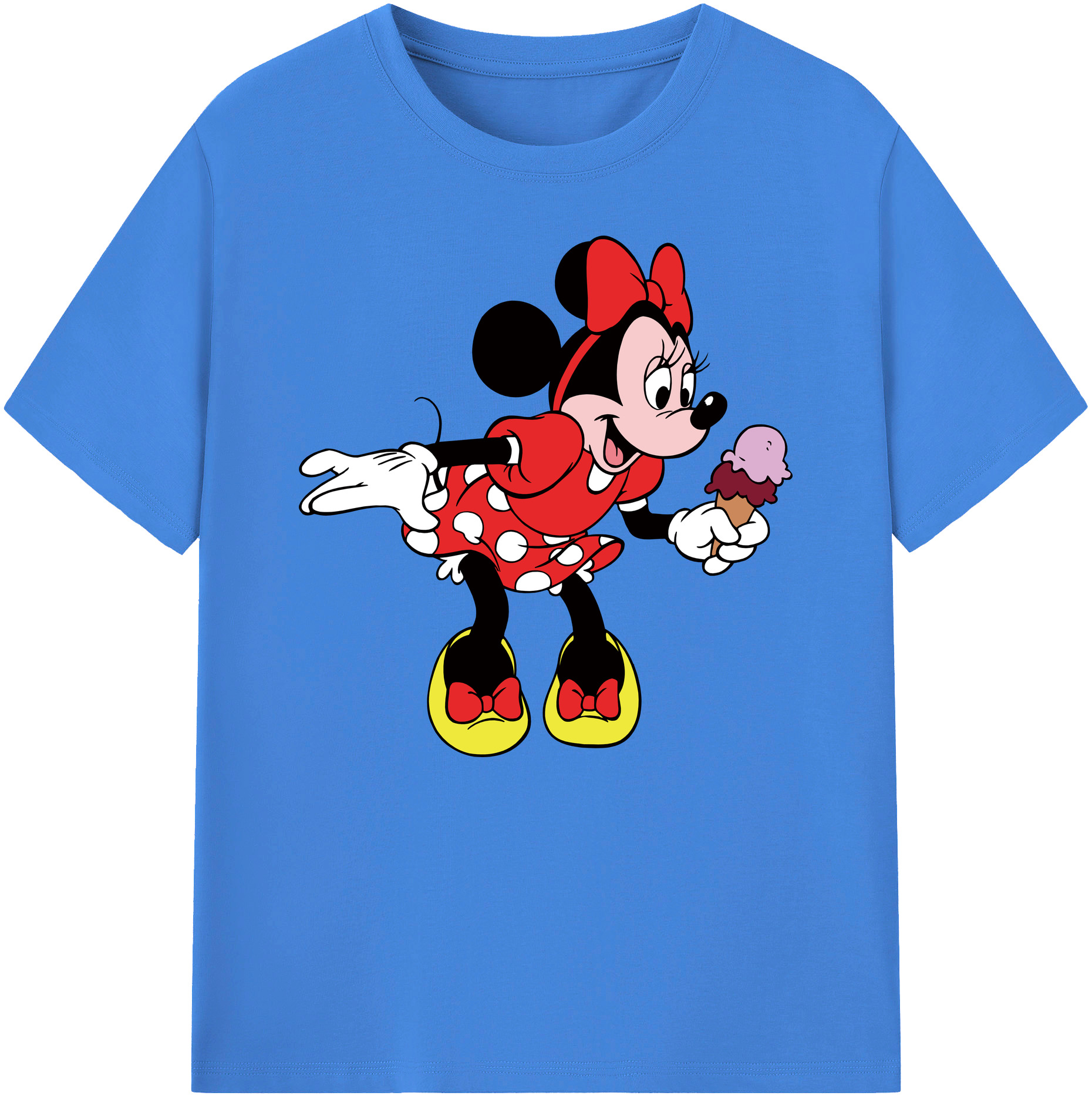 ミッキーマウス Mickey Mouse 綿100％ メンズ半袖Tシャツ｜肌触りやわらか＆通気性