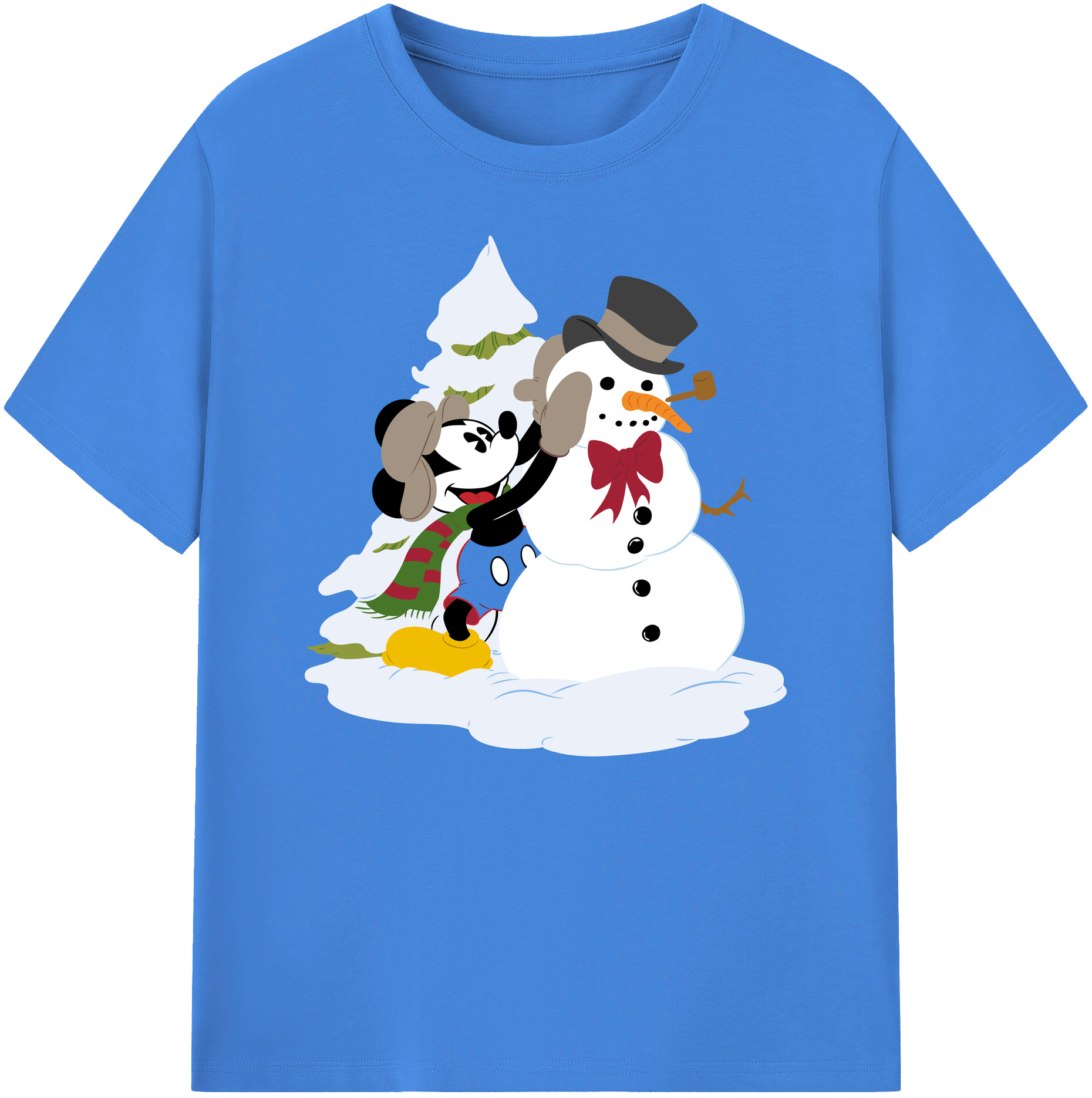 ミッキーマウス Mickey Mouse 綿100％ メンズ半袖Tシャツ｜肌触りやわらか＆通気性