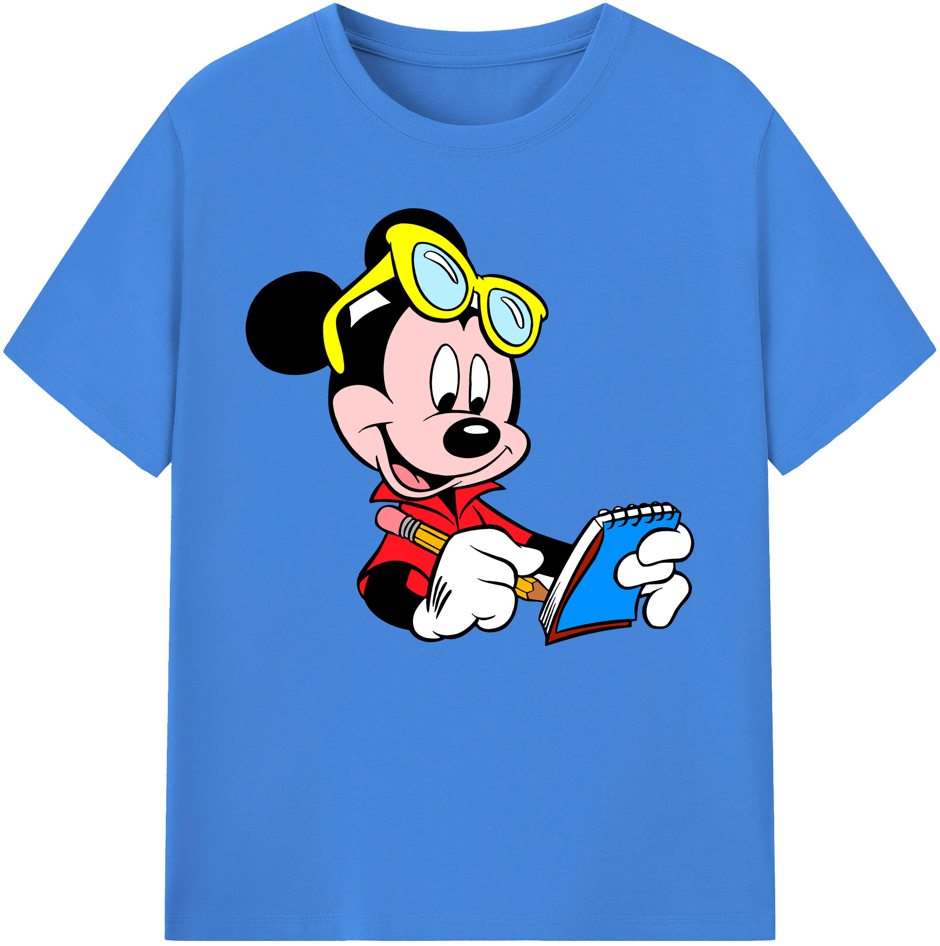 ミッキーマウス Mickey Mouse 綿100％ メンズ半袖Tシャツ｜肌触りやわらか＆通気性
