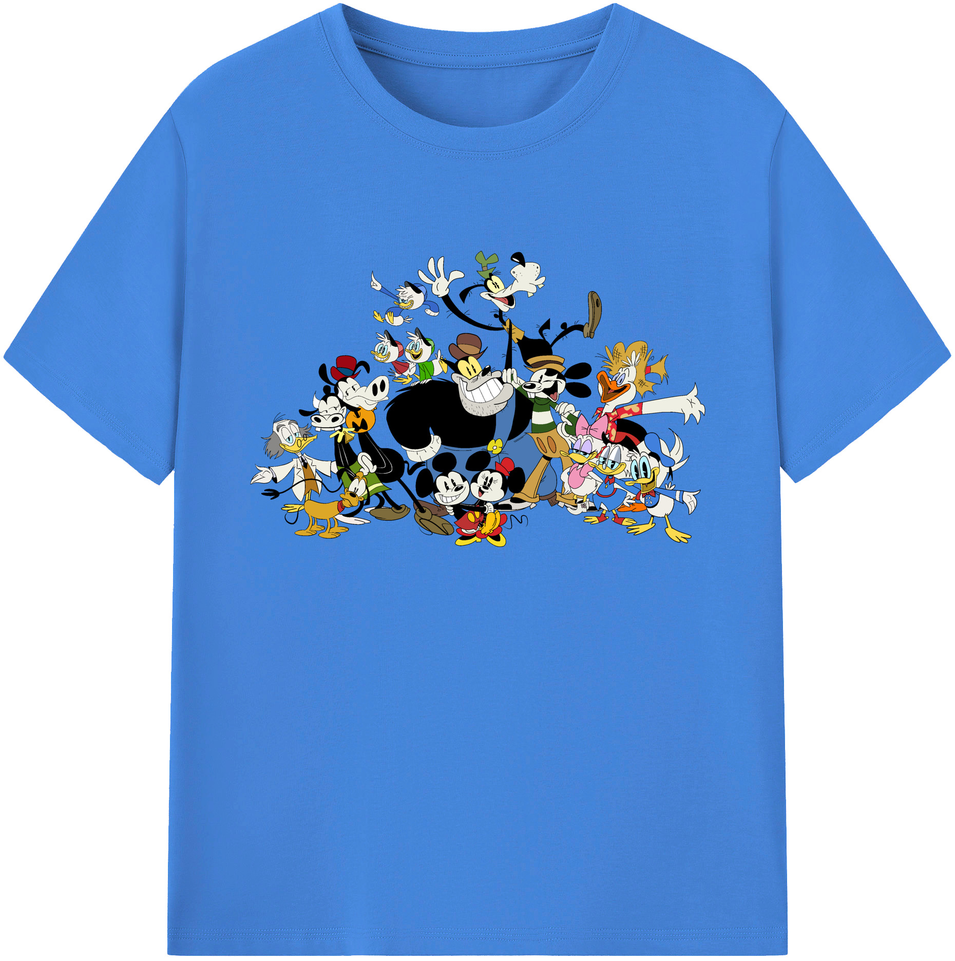 ミッキーマウス Mickey Mouse 綿100％ メンズ半袖Tシャツ｜肌触りやわらか＆通気性