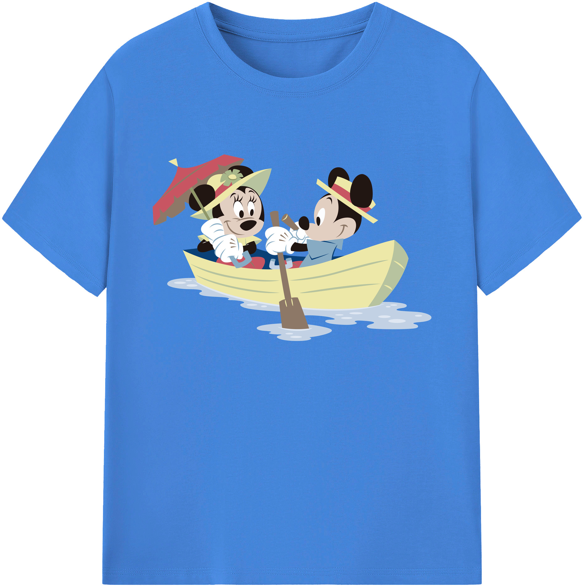 ミッキーマウス Mickey Mouse 綿100％ メンズ半袖Tシャツ｜肌触りやわらか＆通気性