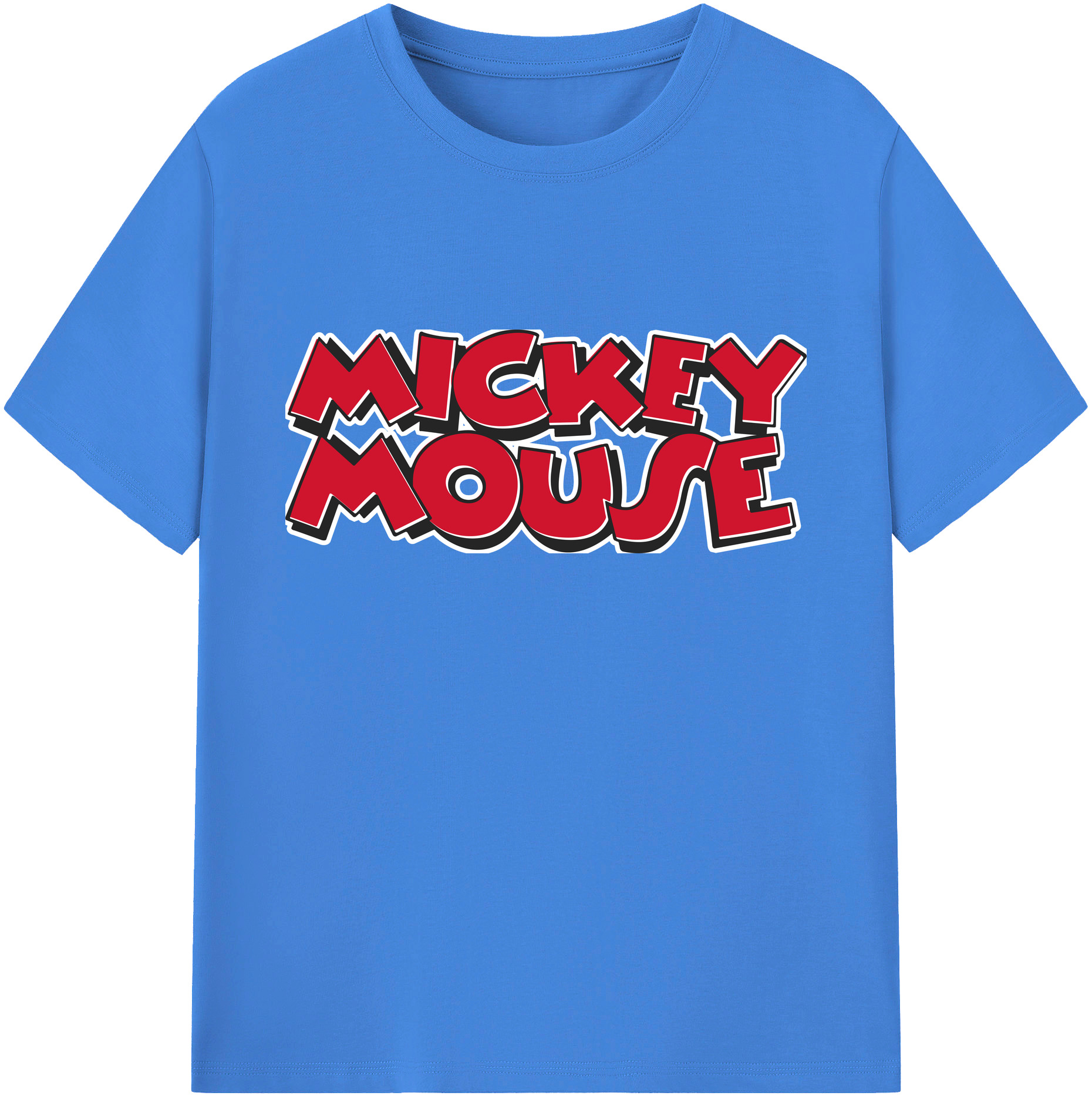 ミッキーマウス Mickey Mouse 綿100％ メンズ半袖Tシャツ｜肌触りやわらか＆通気性