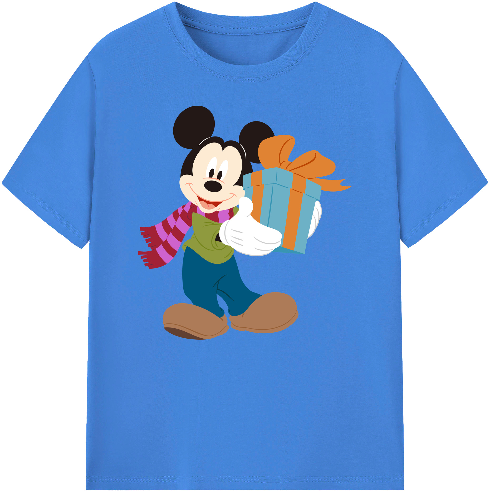 ミッキーマウス Mickey Mouse 綿100％ メンズ半袖Tシャツ｜肌触りやわらか＆通気性