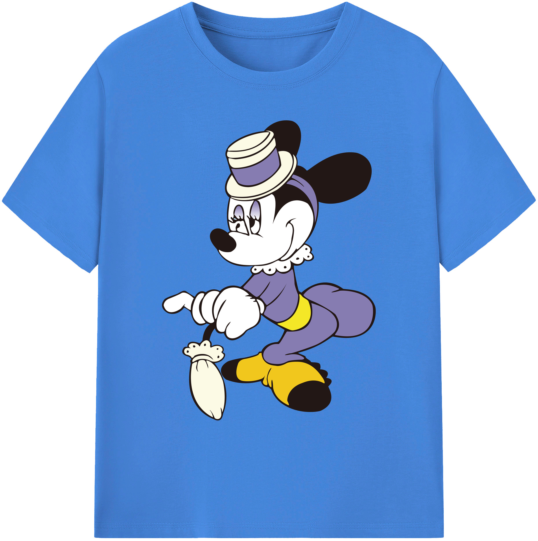 ミッキーマウス Mickey Mouse 綿100％ メンズ半袖Tシャツ｜肌触りやわらか＆通気性