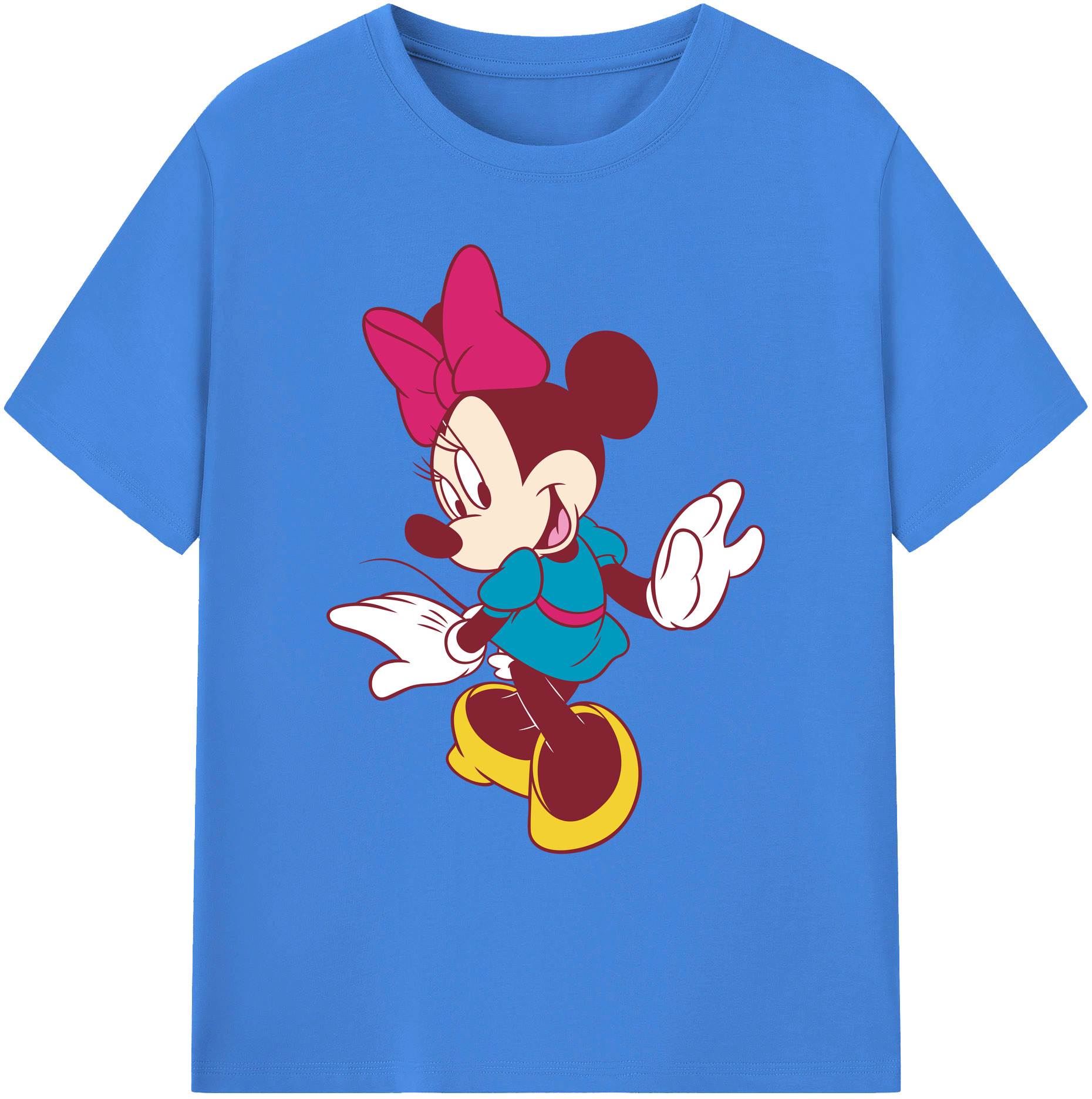 ミッキーマウス Mickey Mouse 綿100％ メンズ半袖Tシャツ｜肌触りやわらか＆通気性