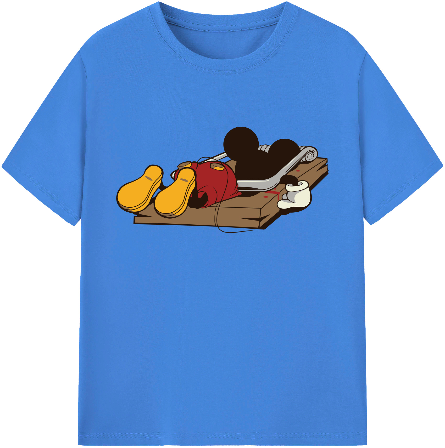 ミッキーマウス Mickey Mouse 綿100％ メンズ半袖Tシャツ｜肌触りやわらか＆通気性