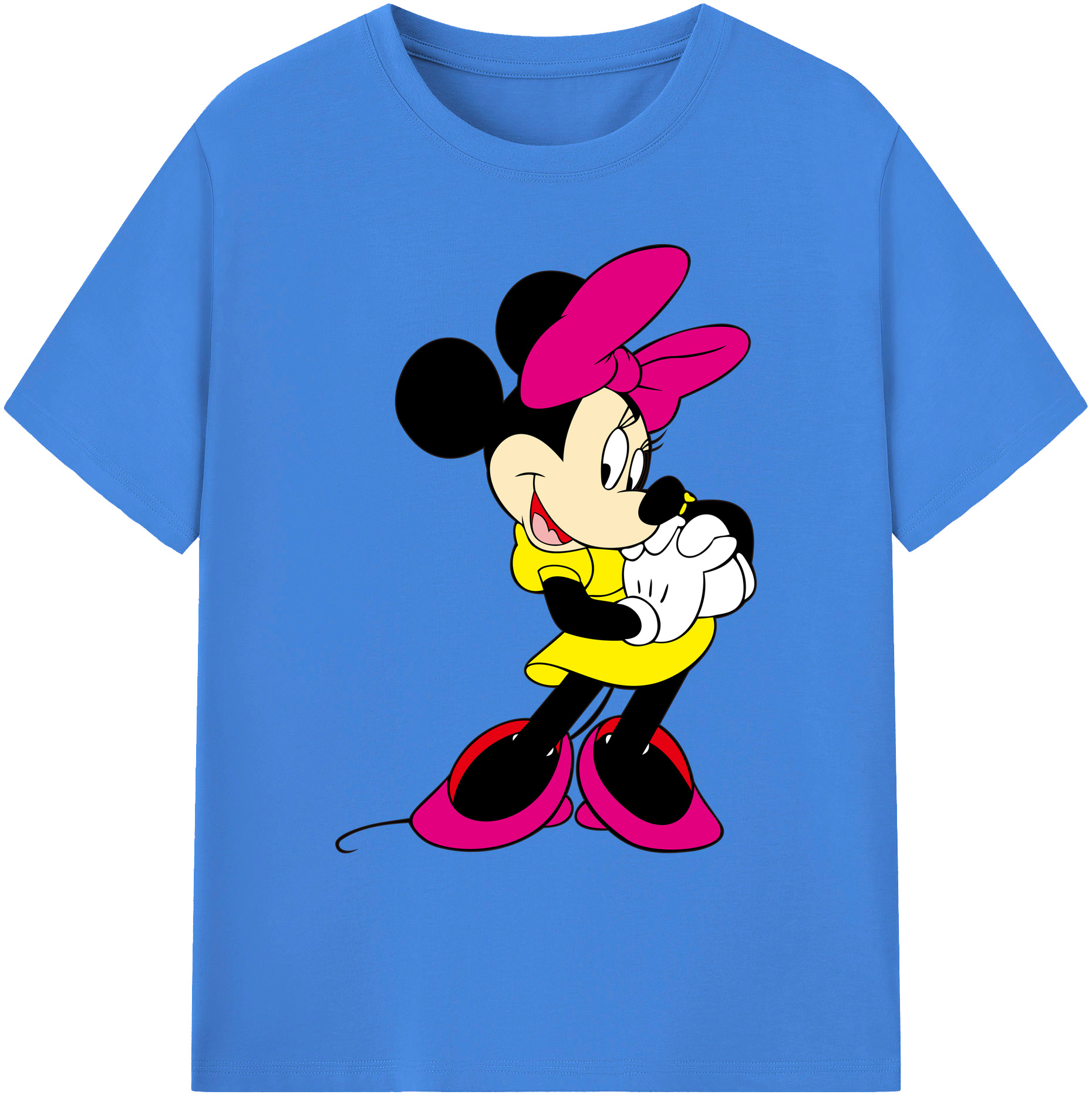 ミッキーマウス Mickey Mouse 綿100％ メンズ半袖Tシャツ｜肌触りやわらか＆通気性