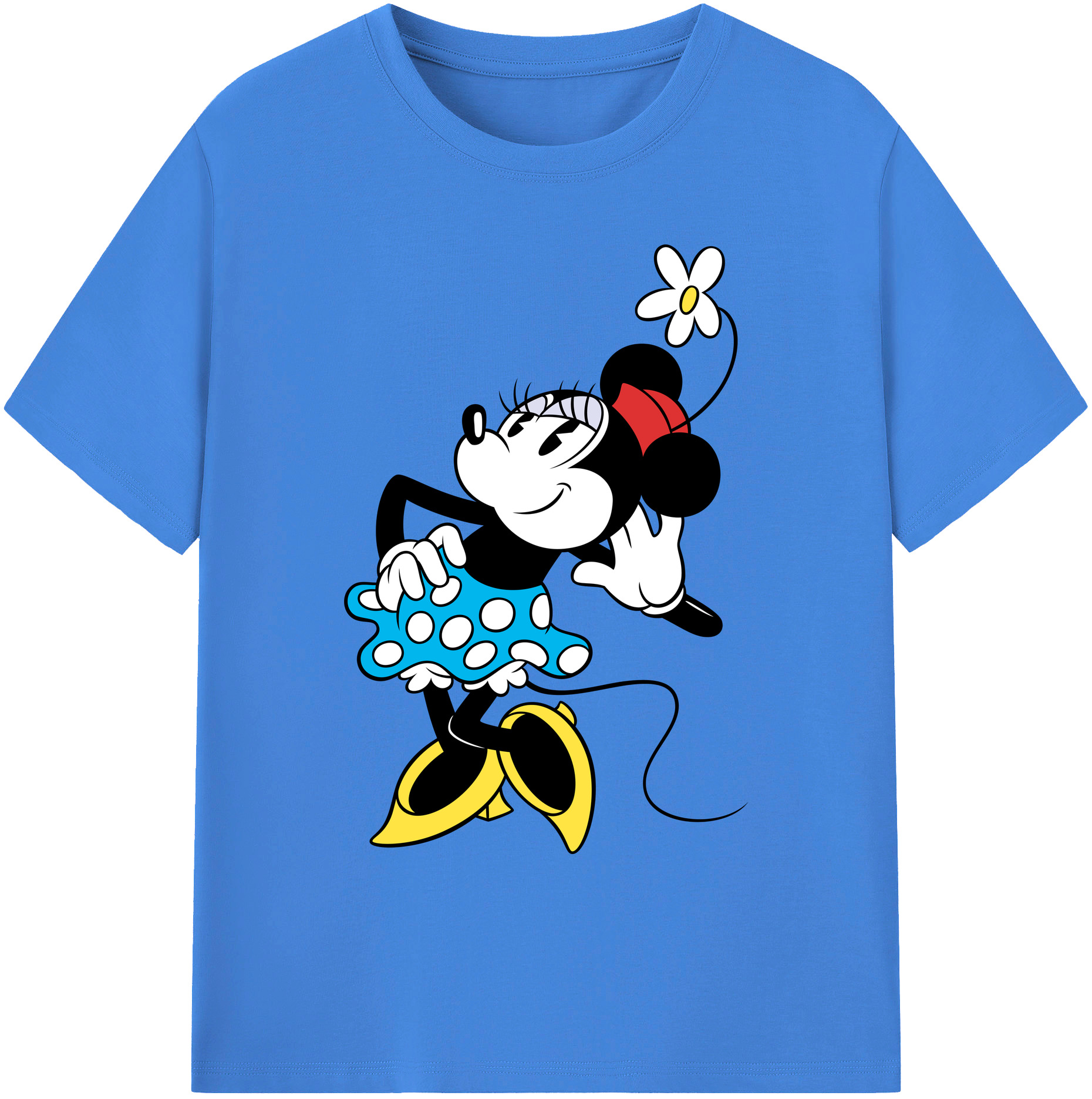 ミッキーマウス Mickey Mouse 綿100％ メンズ半袖Tシャツ｜肌触りやわらか＆通気性