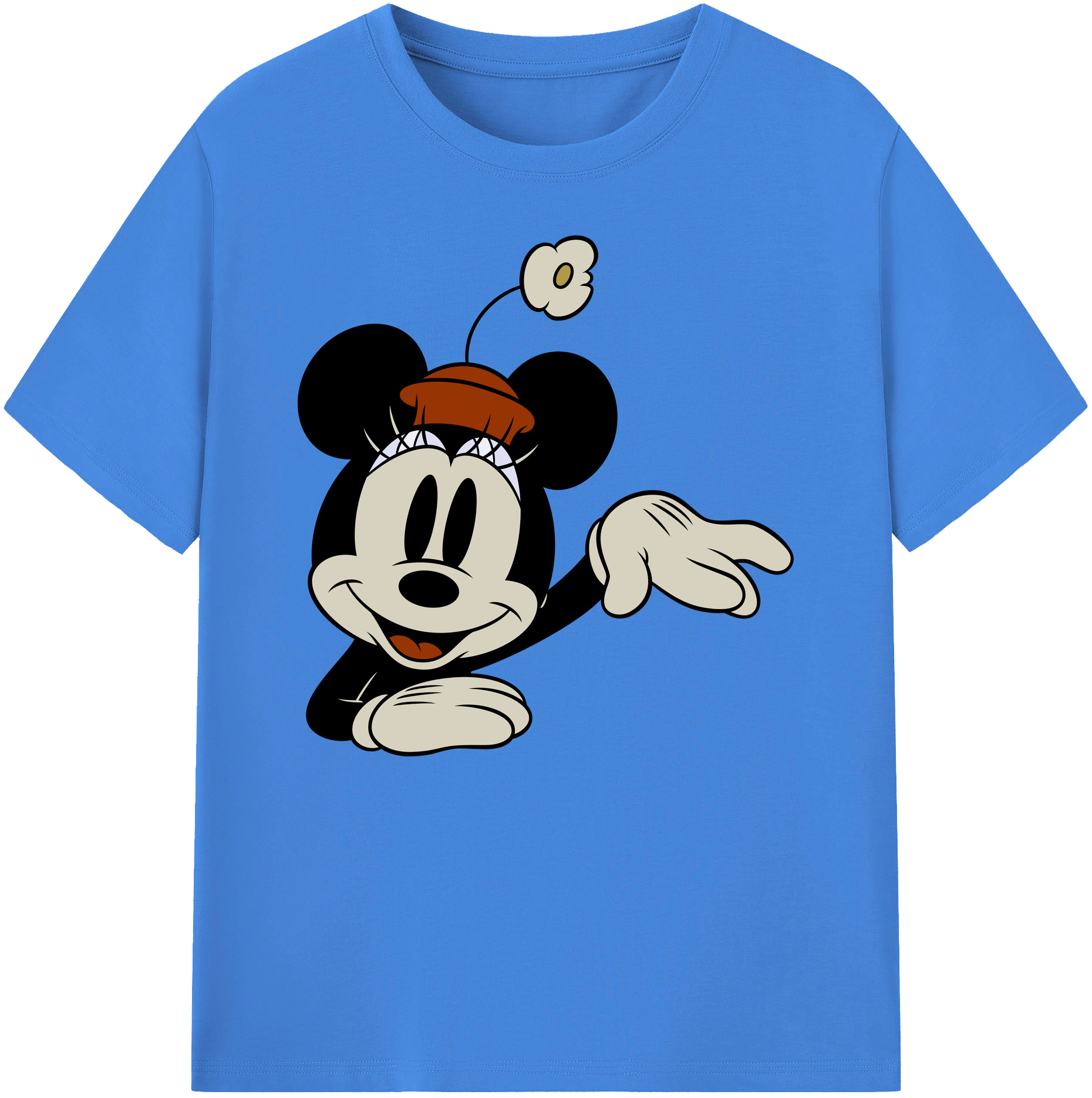 ミッキーマウス Mickey Mouse 綿100％ メンズ半袖Tシャツ｜肌触りやわらか＆通気性