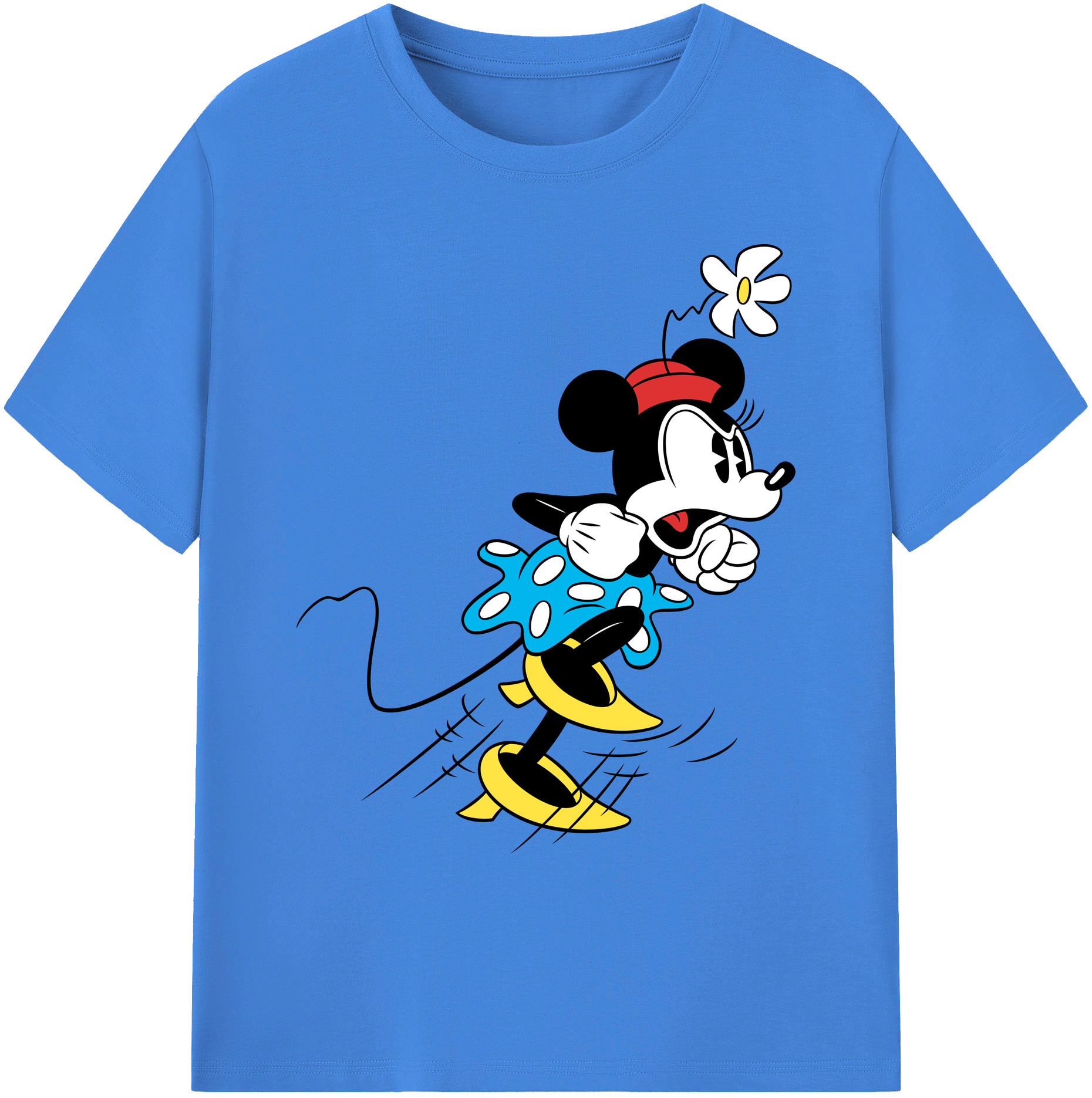 ミッキーマウス Mickey Mouse 綿100％ メンズ半袖Tシャツ｜肌触りやわらか＆通気性