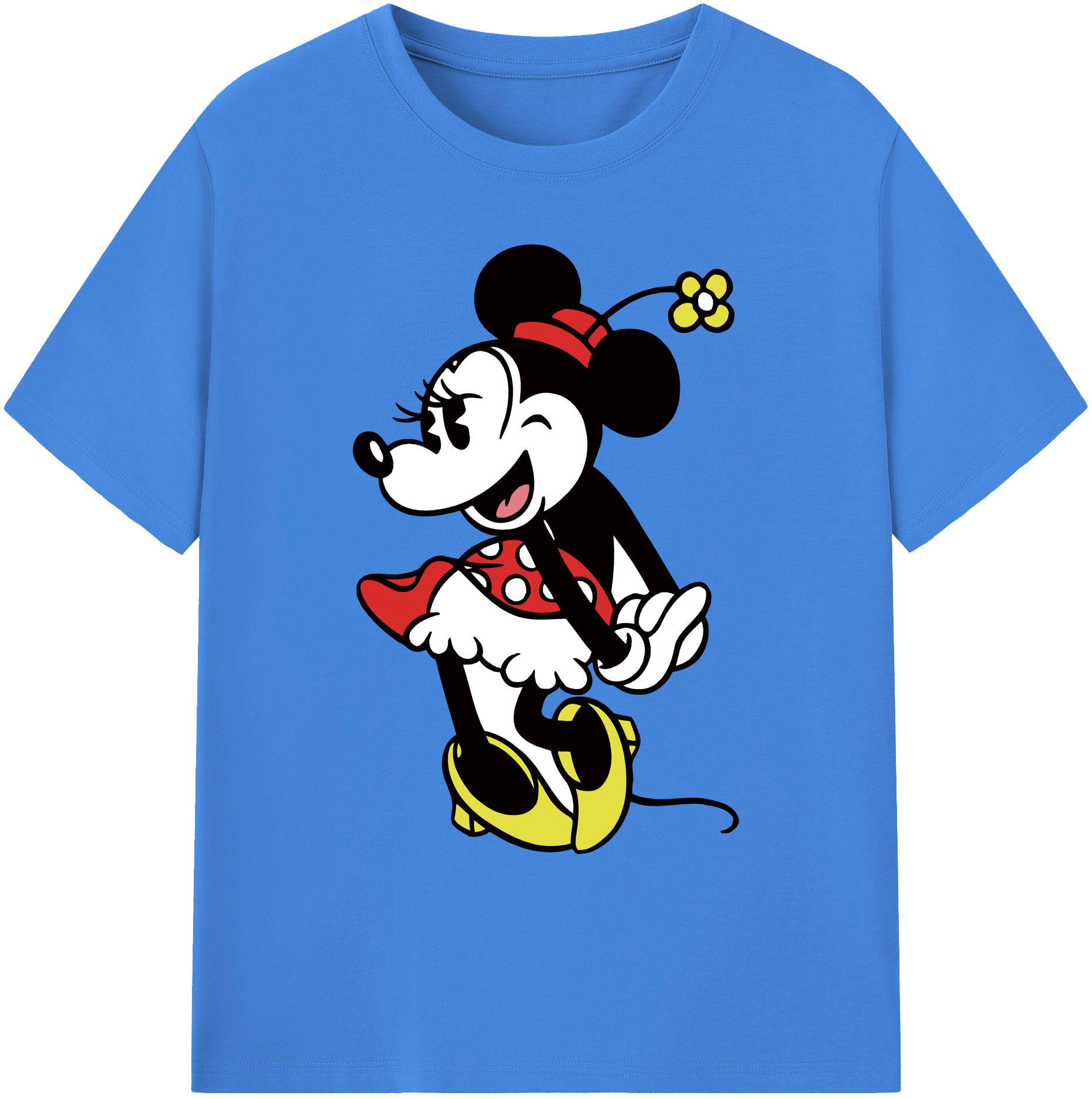ミッキーマウス Mickey Mouse 綿100％ メンズ半袖Tシャツ｜肌触りやわらか＆通気性