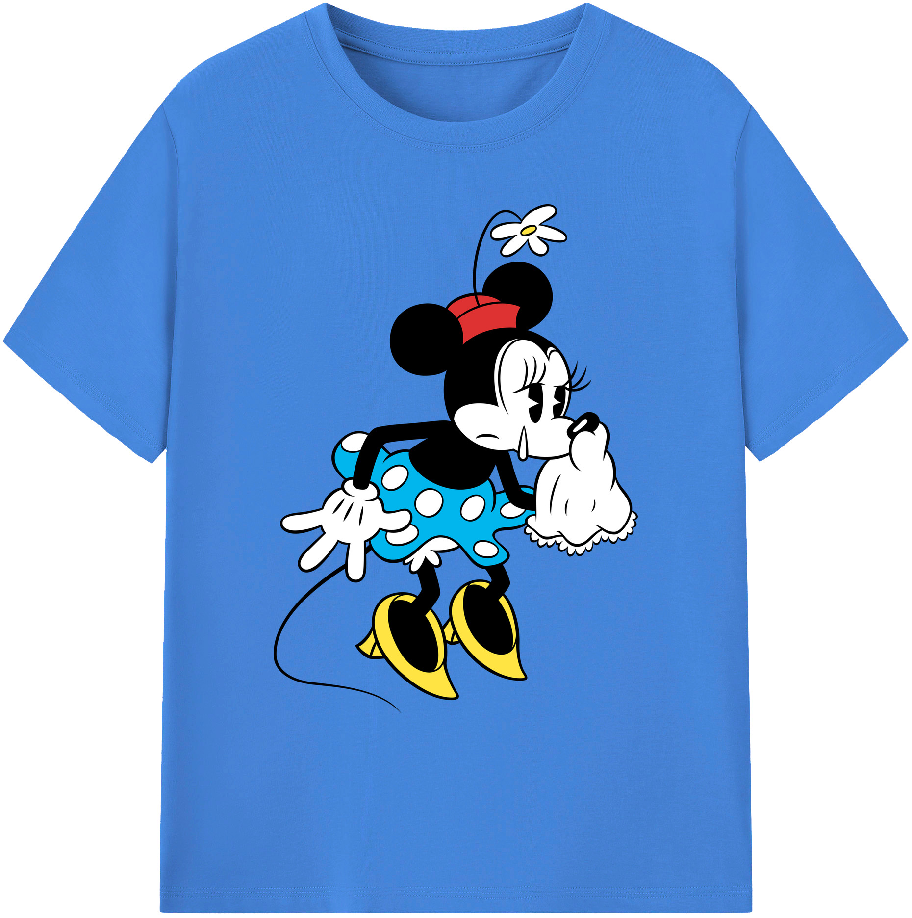 ミッキーマウス Mickey Mouse 綿100％ メンズ半袖Tシャツ｜肌触りやわらか＆通気性