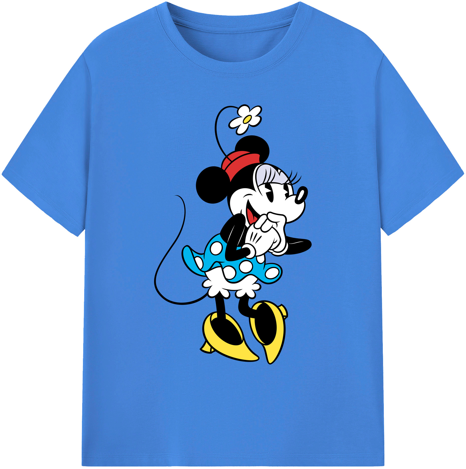 ミッキーマウス Mickey Mouse 綿100％ メンズ半袖Tシャツ｜肌触りやわらか＆通気性