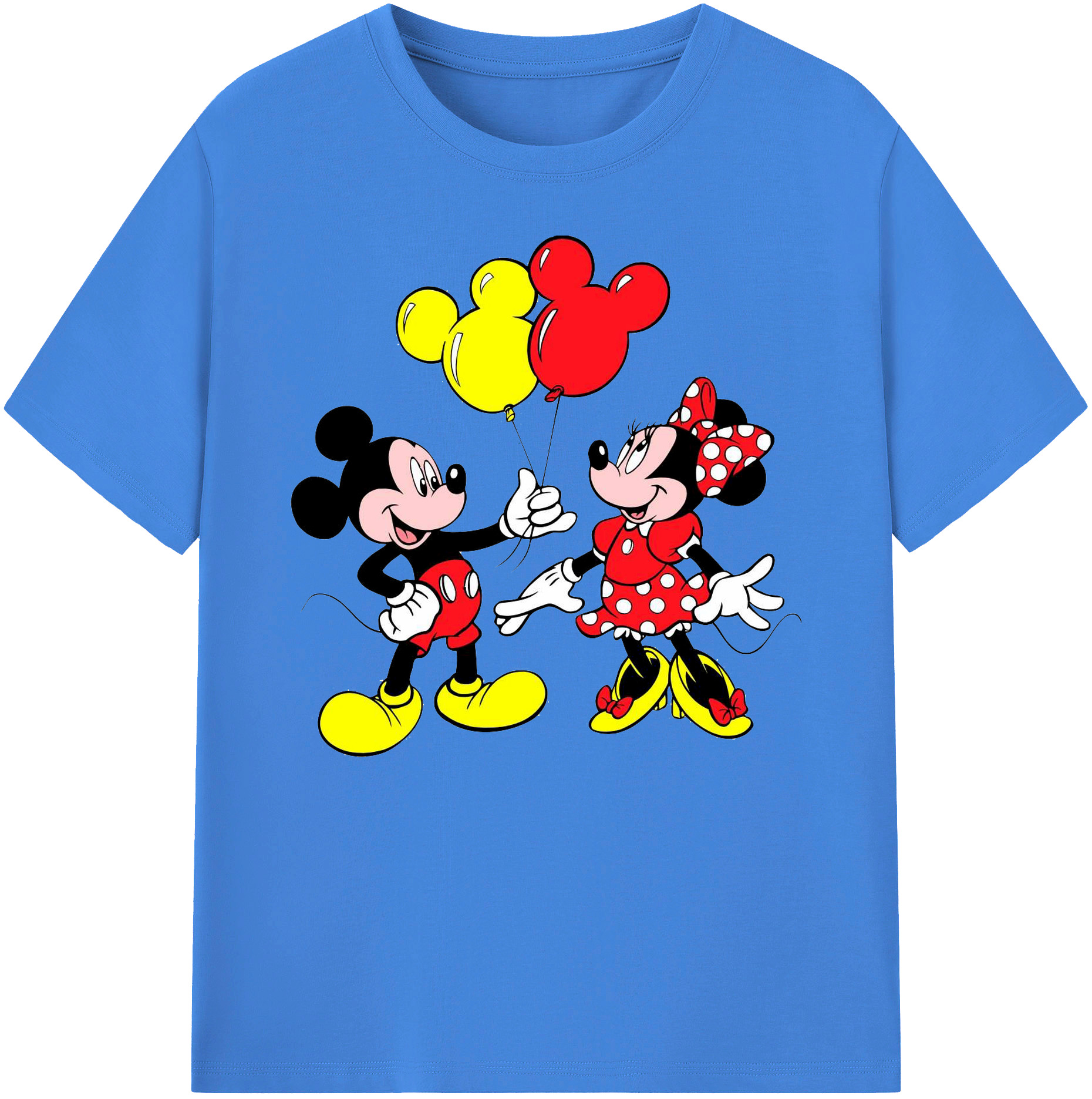 ミッキーマウス Mickey Mouse 綿100％ メンズ半袖Tシャツ｜肌触りやわらか＆通気性