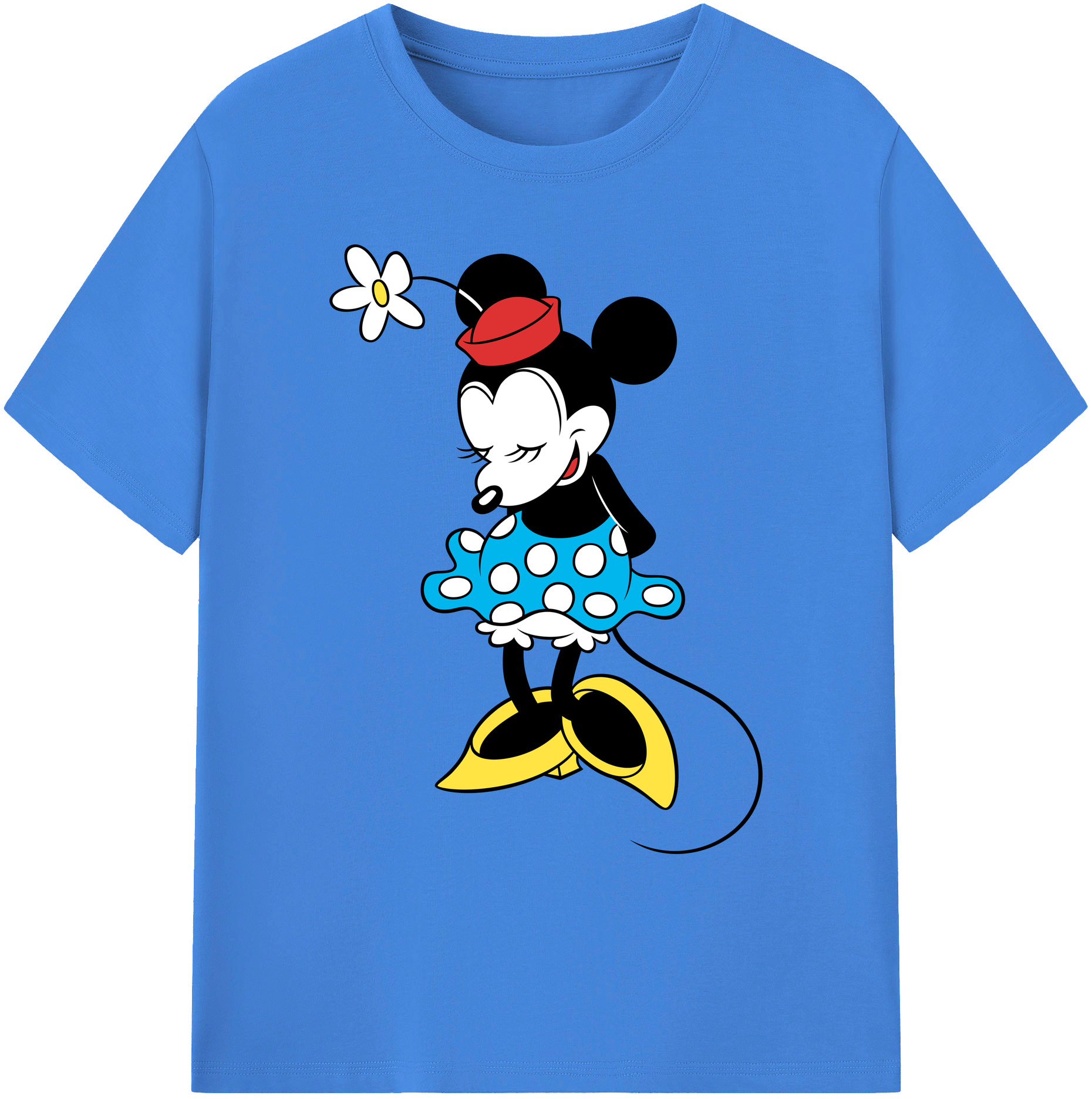 ミッキーマウス Mickey Mouse 綿100％ メンズ半袖Tシャツ｜肌触りやわらか＆通気性