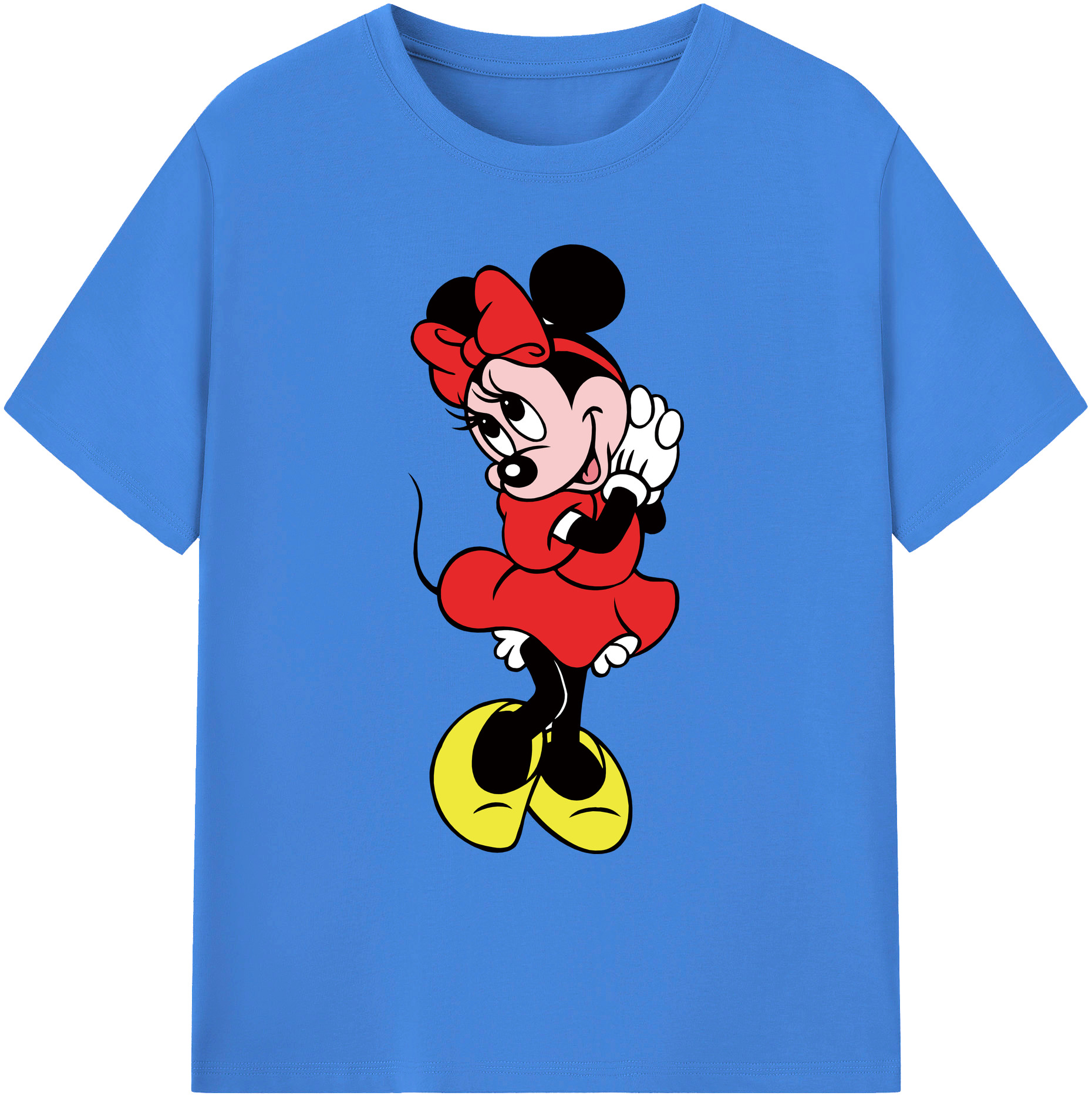 ミッキーマウス Mickey Mouse 綿100％ メンズ半袖Tシャツ｜肌触りやわらか＆通気性