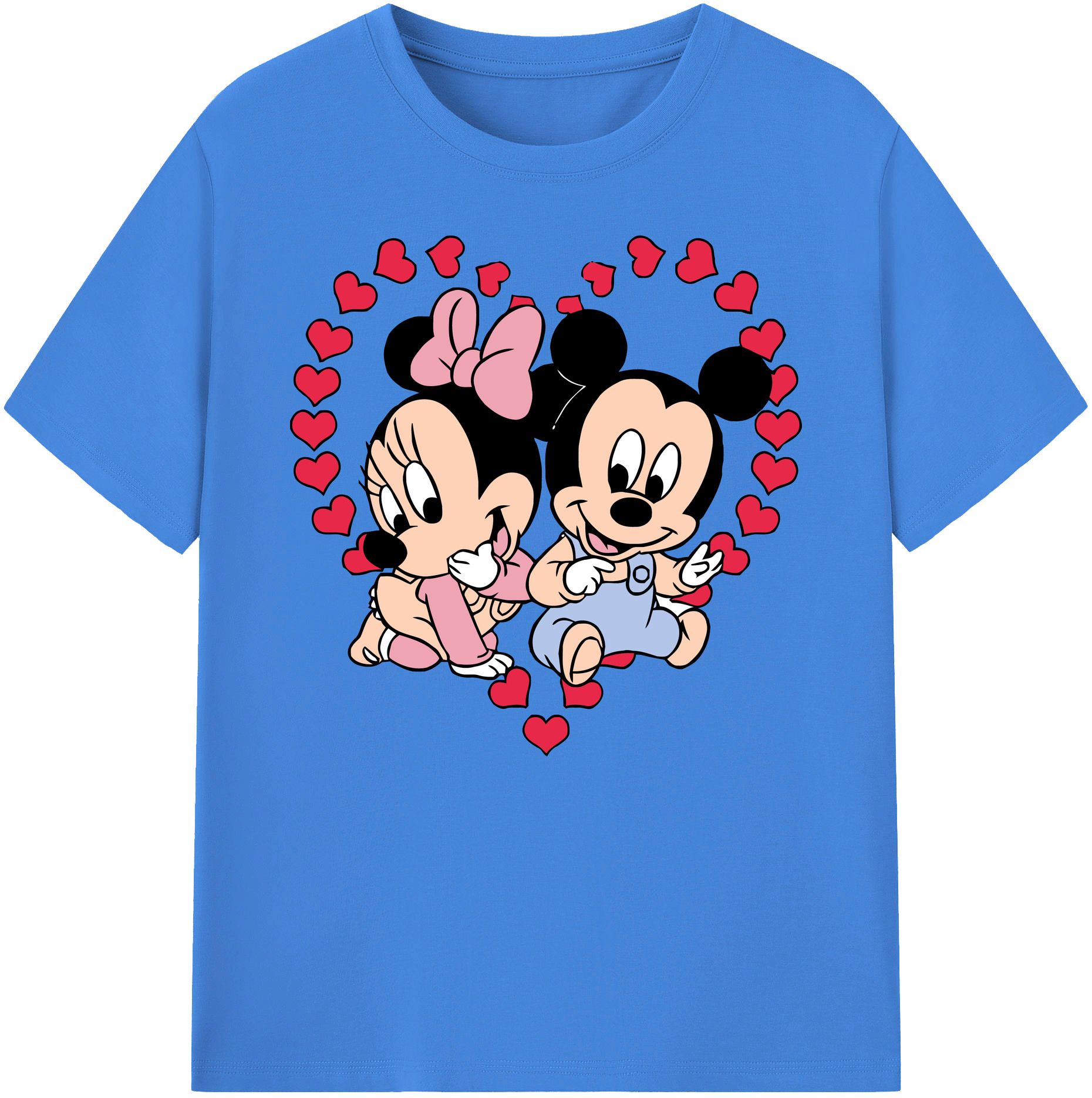ミッキーマウス Mickey Mouse 綿100％ メンズ半袖Tシャツ｜肌触りやわらか＆通気性