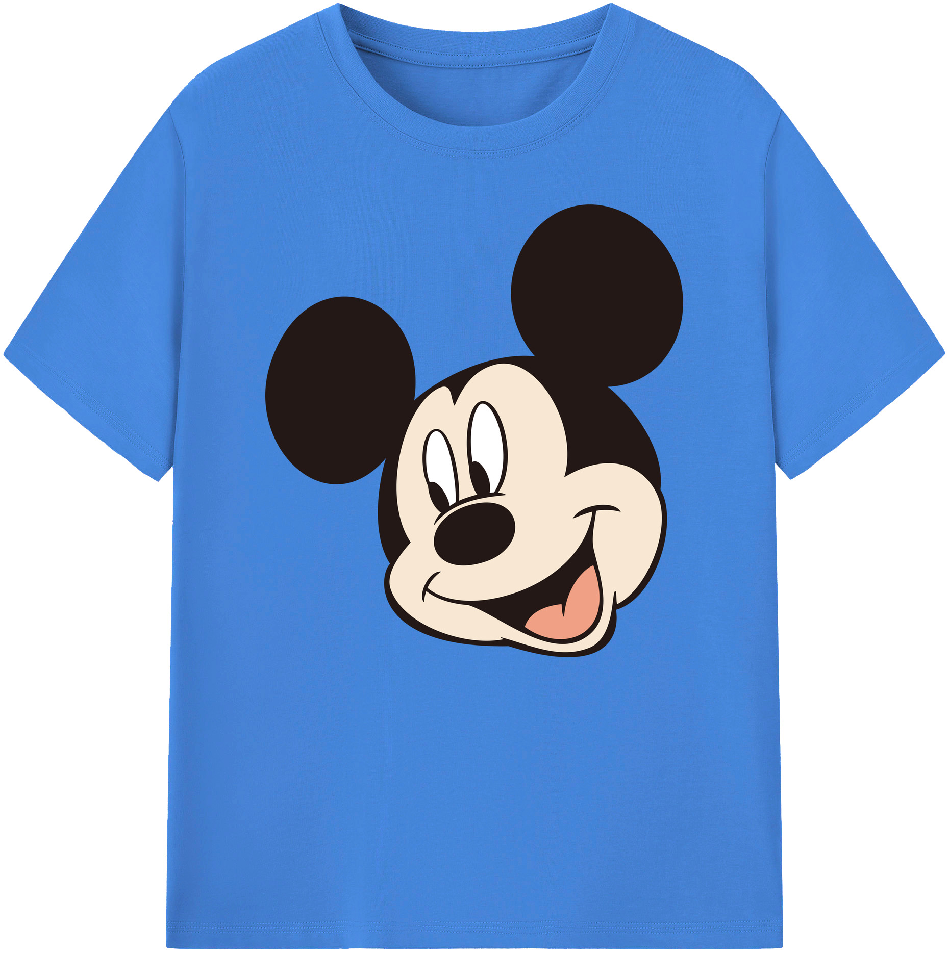 ミッキーマウス Mickey Mouse 綿100％ メンズ半袖Tシャツ｜肌触りやわらか＆通気性