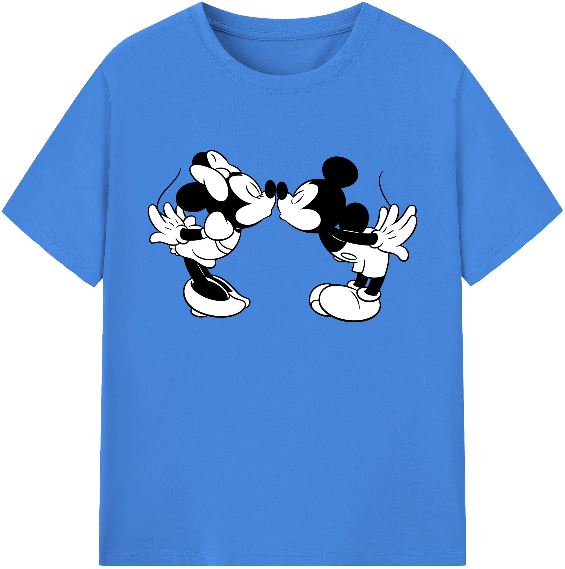 ミッキーマウス Mickey Mouse 綿100％ メンズ半袖Tシャツ｜肌触りやわらか＆通気性