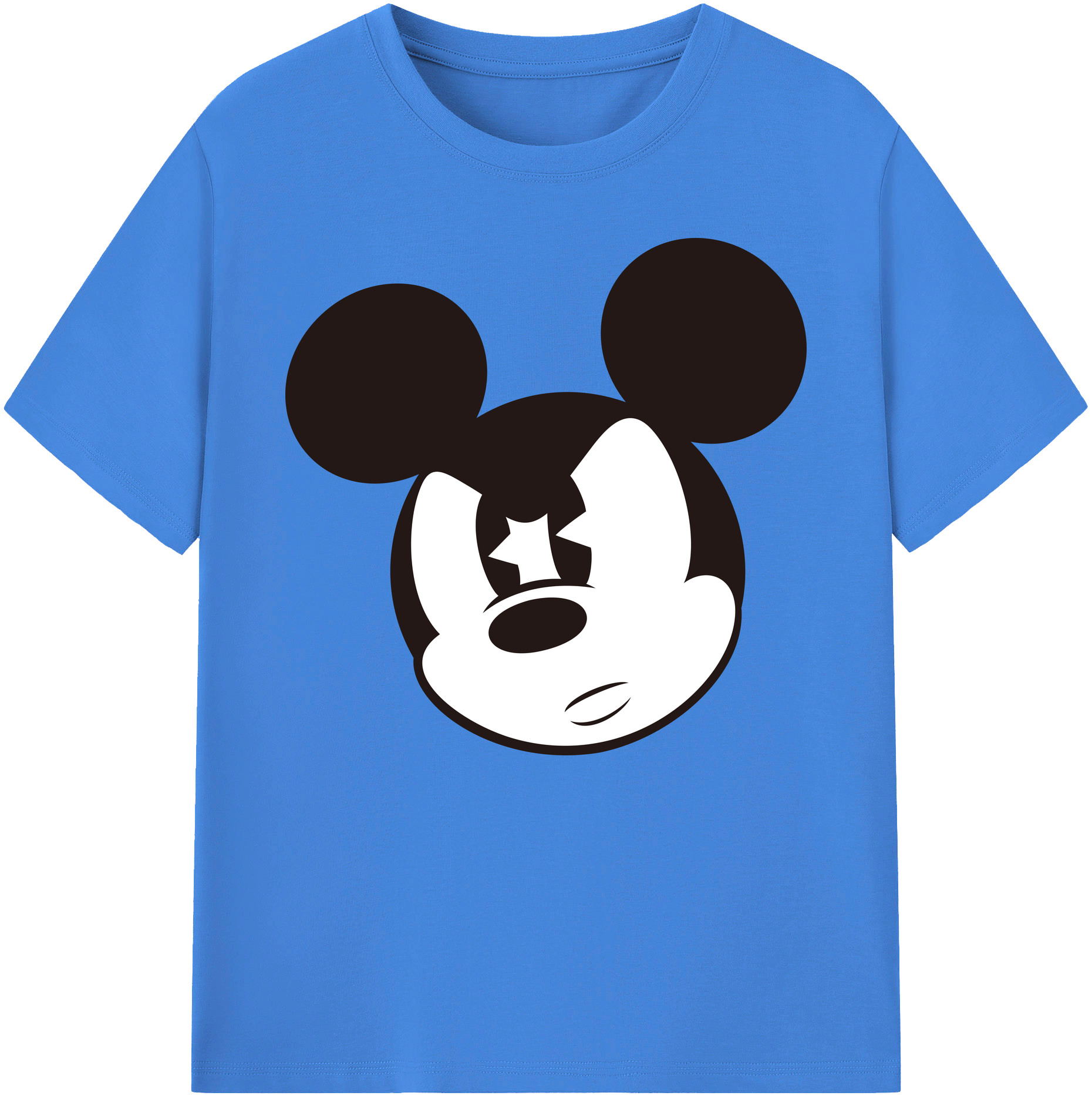 ミッキーマウス Mickey Mouse 綿100％ メンズ半袖Tシャツ｜肌触りやわらか＆通気性
