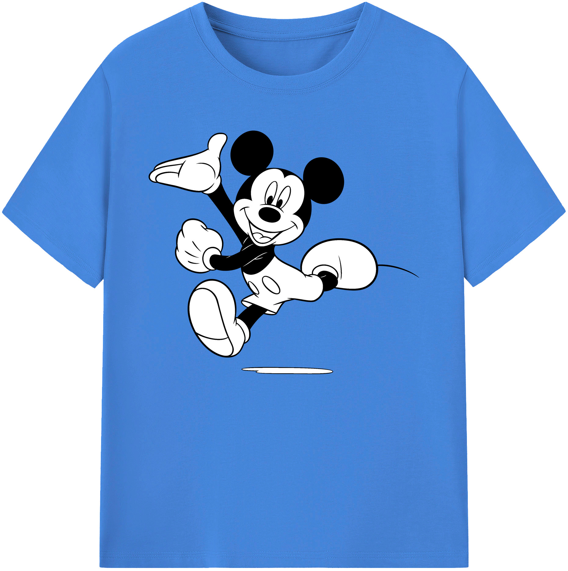 ミッキーマウス Mickey Mouse 綿100％ メンズ半袖Tシャツ｜肌触りやわらか＆通気性