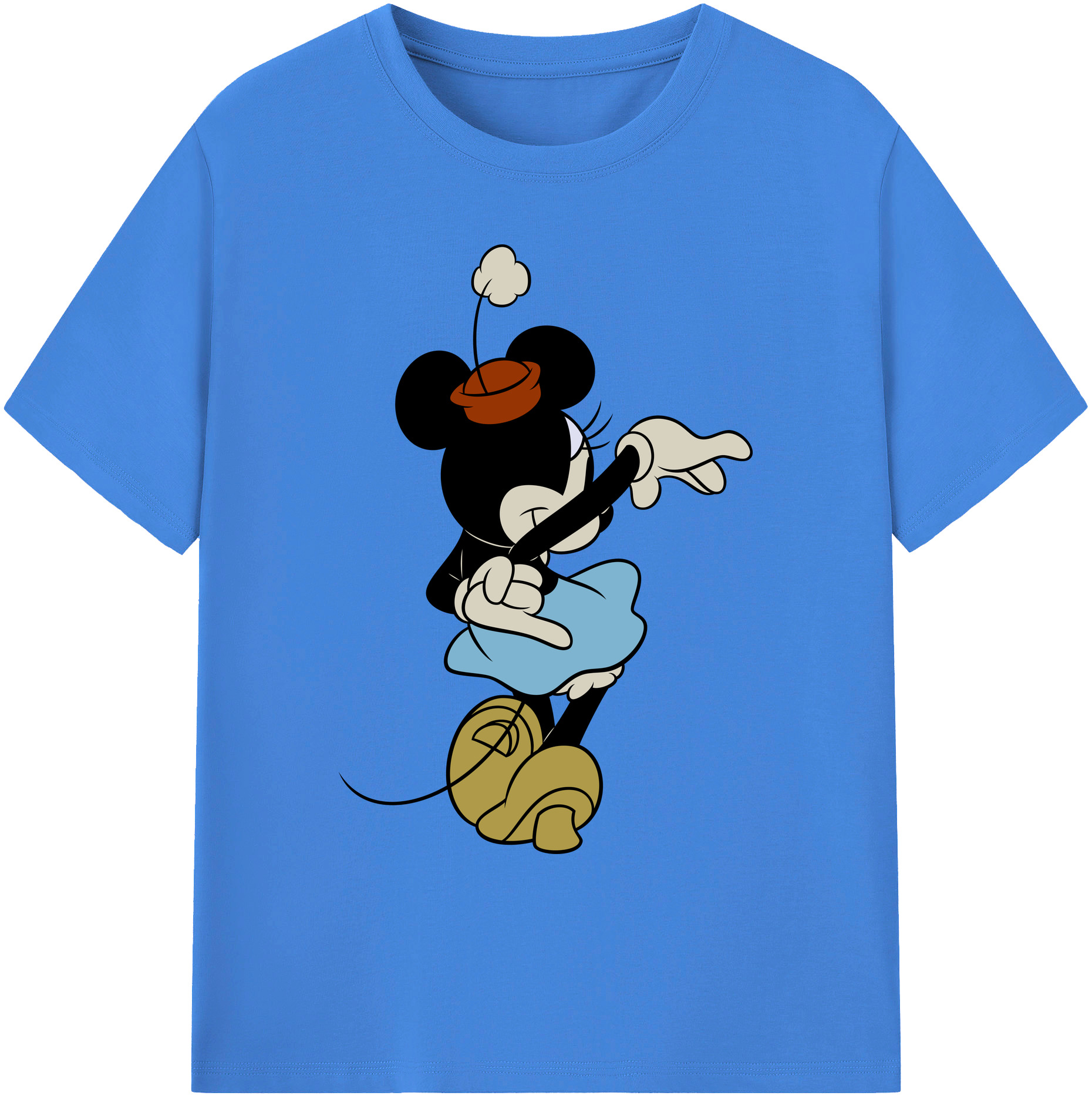 ミッキーマウス Mickey Mouse 綿100％ メンズ半袖Tシャツ｜肌触りやわらか＆通気性