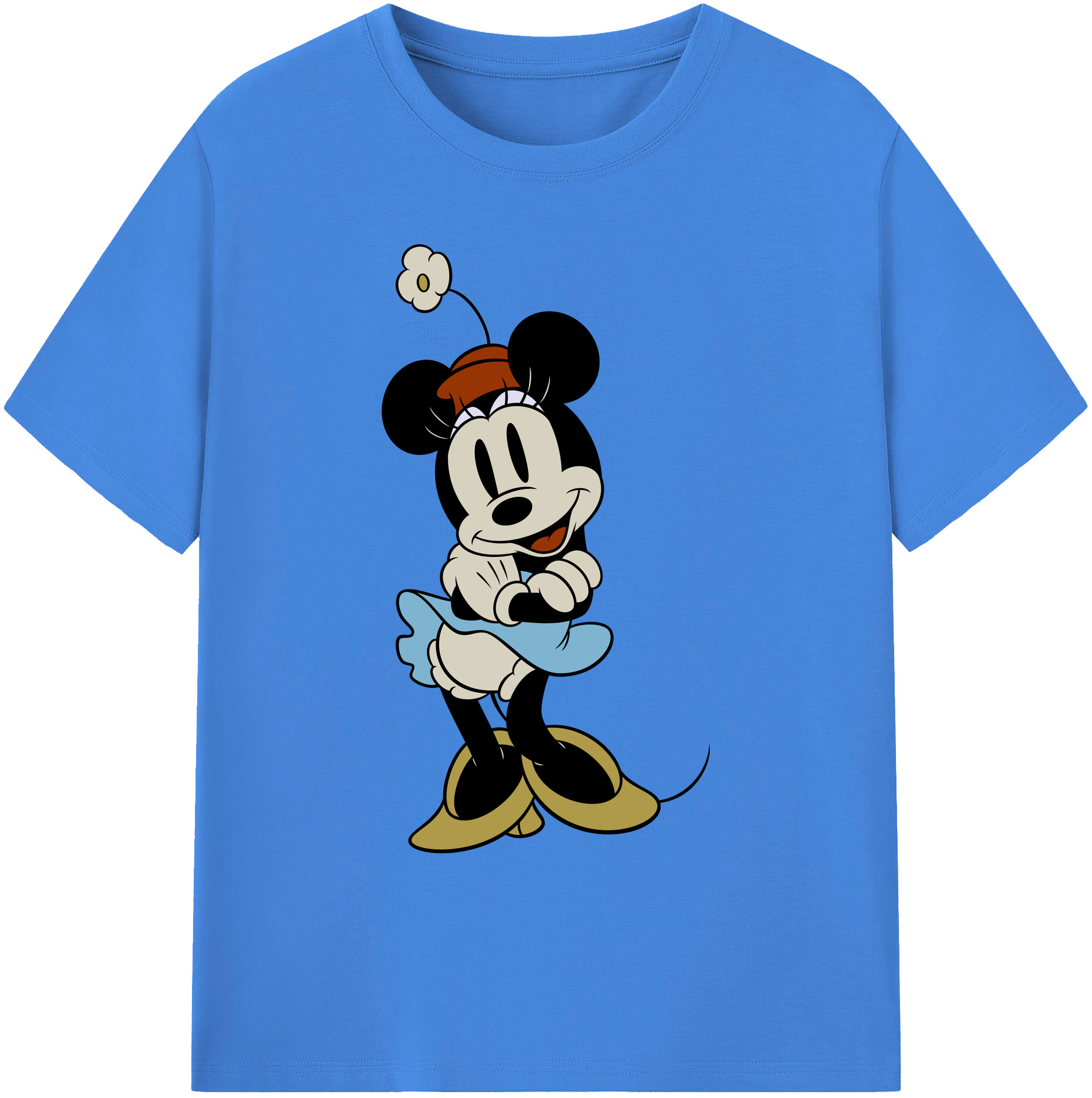 ミッキーマウス Mickey Mouse 綿100％ メンズ半袖Tシャツ｜肌触りやわらか＆通気性