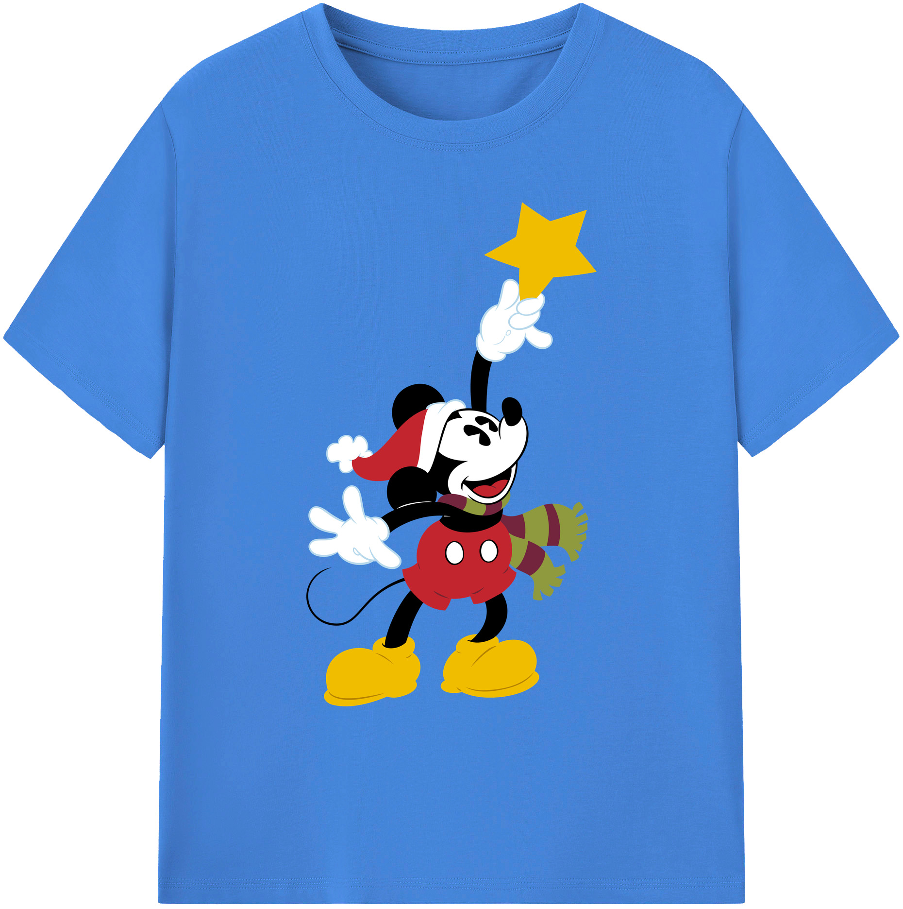 ミッキーマウス Mickey Mouse 綿100％ メンズ半袖Tシャツ｜肌触りやわらか＆通気性