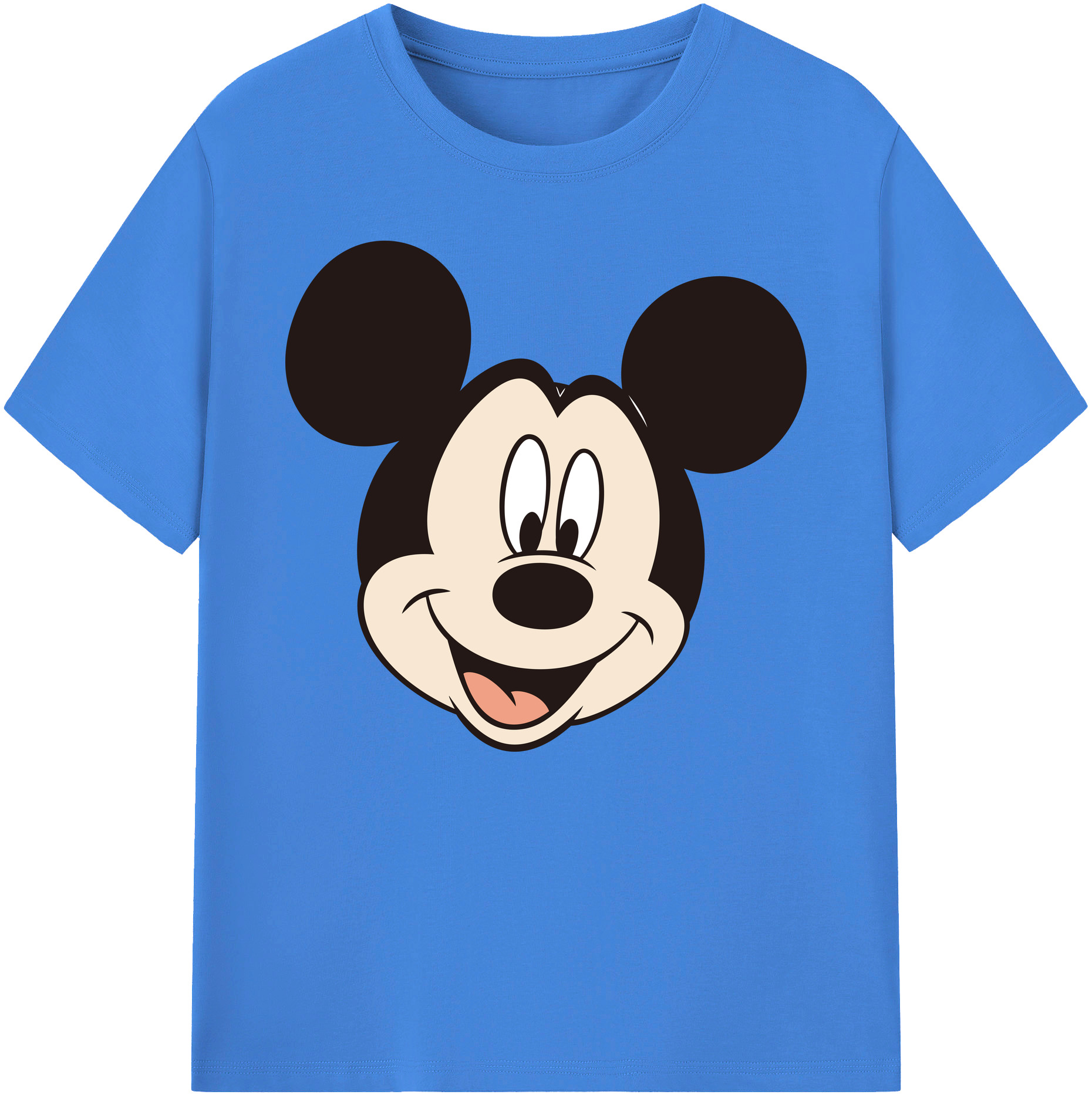 ミッキーマウス Mickey Mouse 綿100％ メンズ半袖Tシャツ｜肌触りやわらか＆通気性